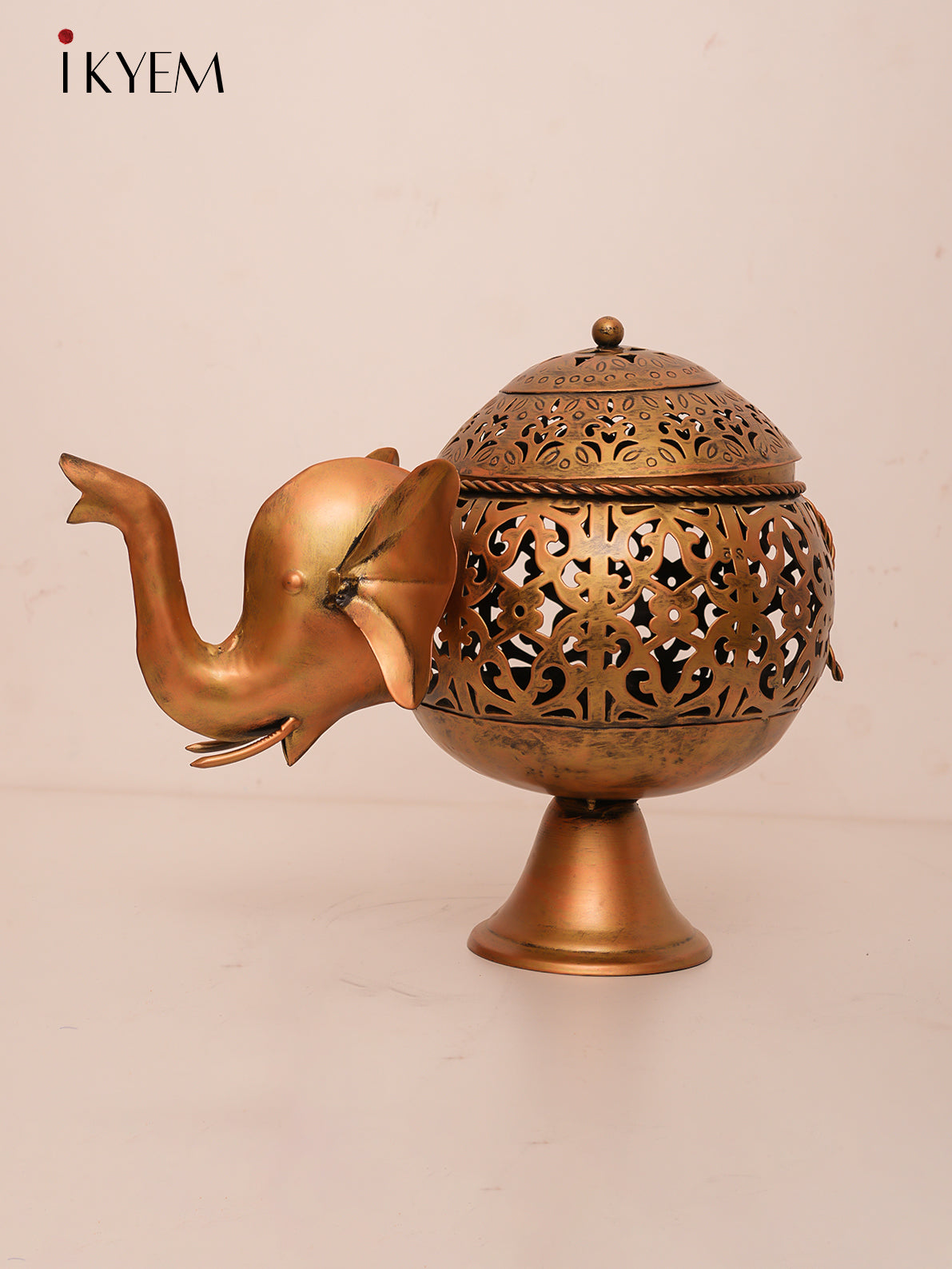 Brass Elephant Candle holder