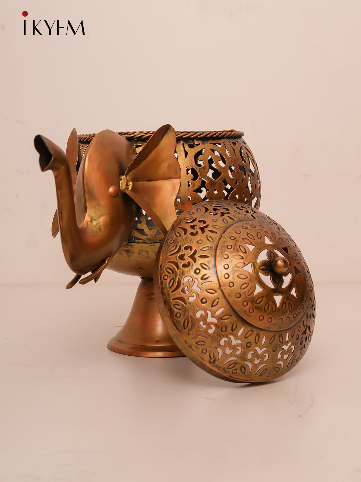 Brass Elephant Candle holder
