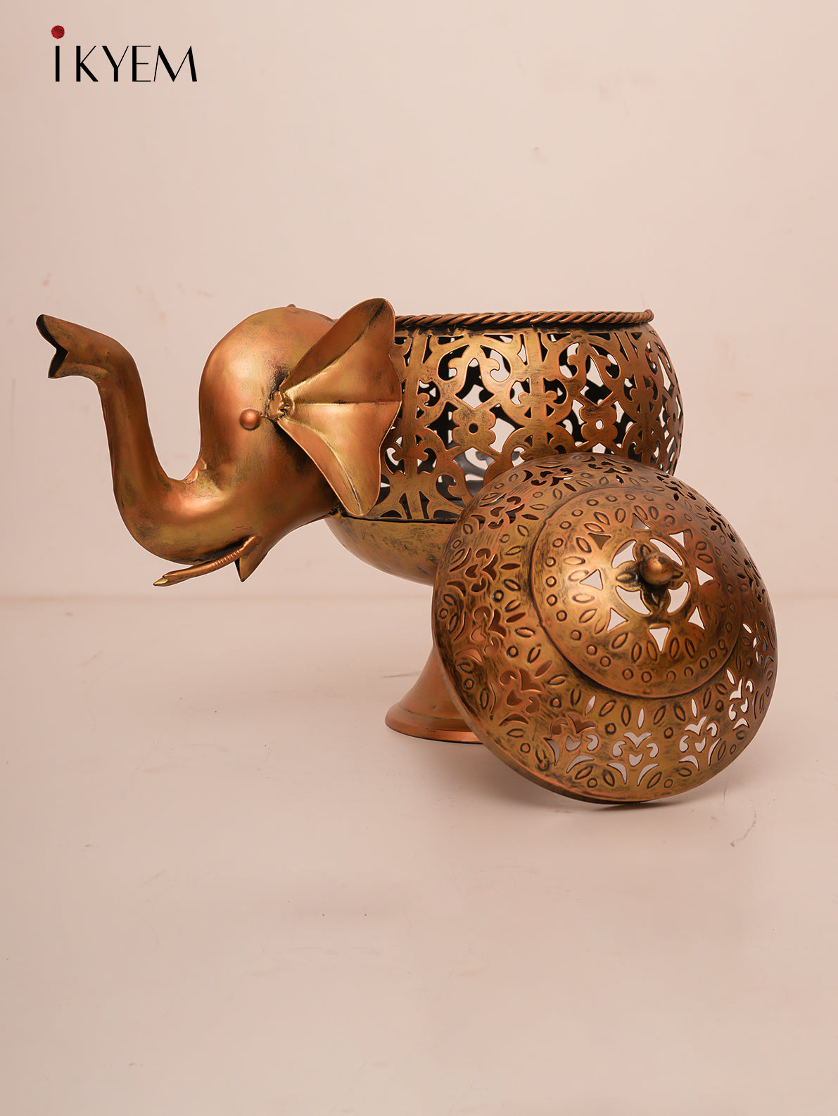 Brass Elephant Candle holder