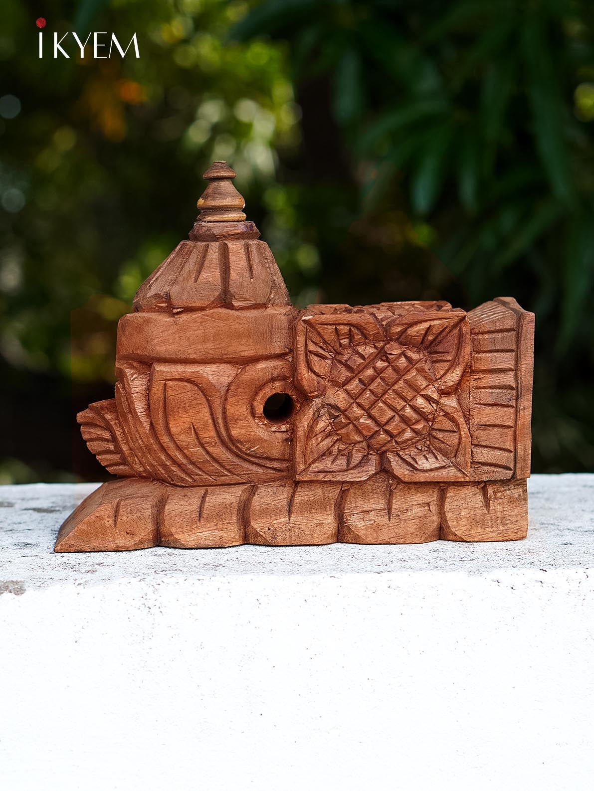 Hand Carved wooden floral bracket (pair)