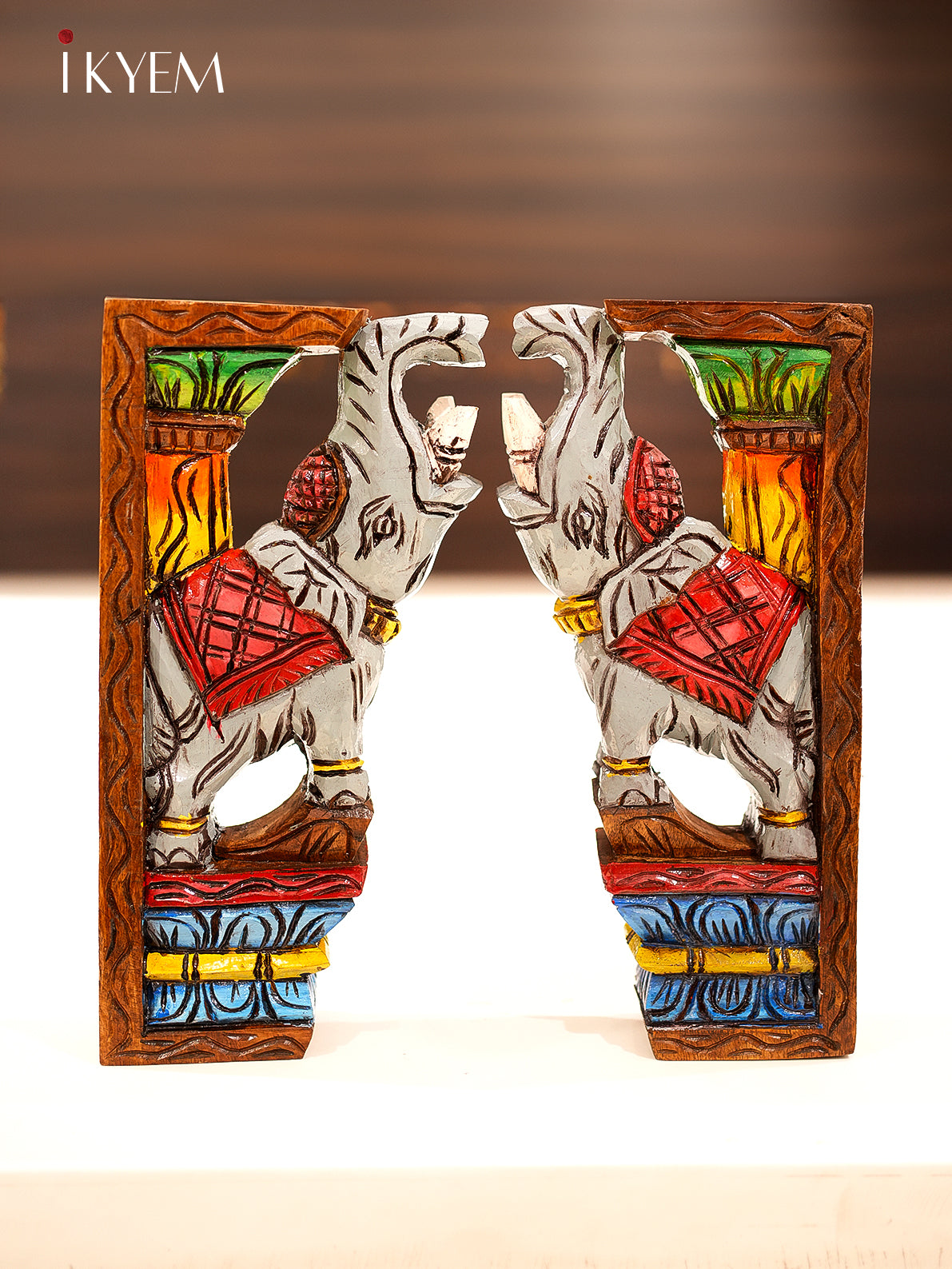 Handpainted Elephant Brackets (Small)