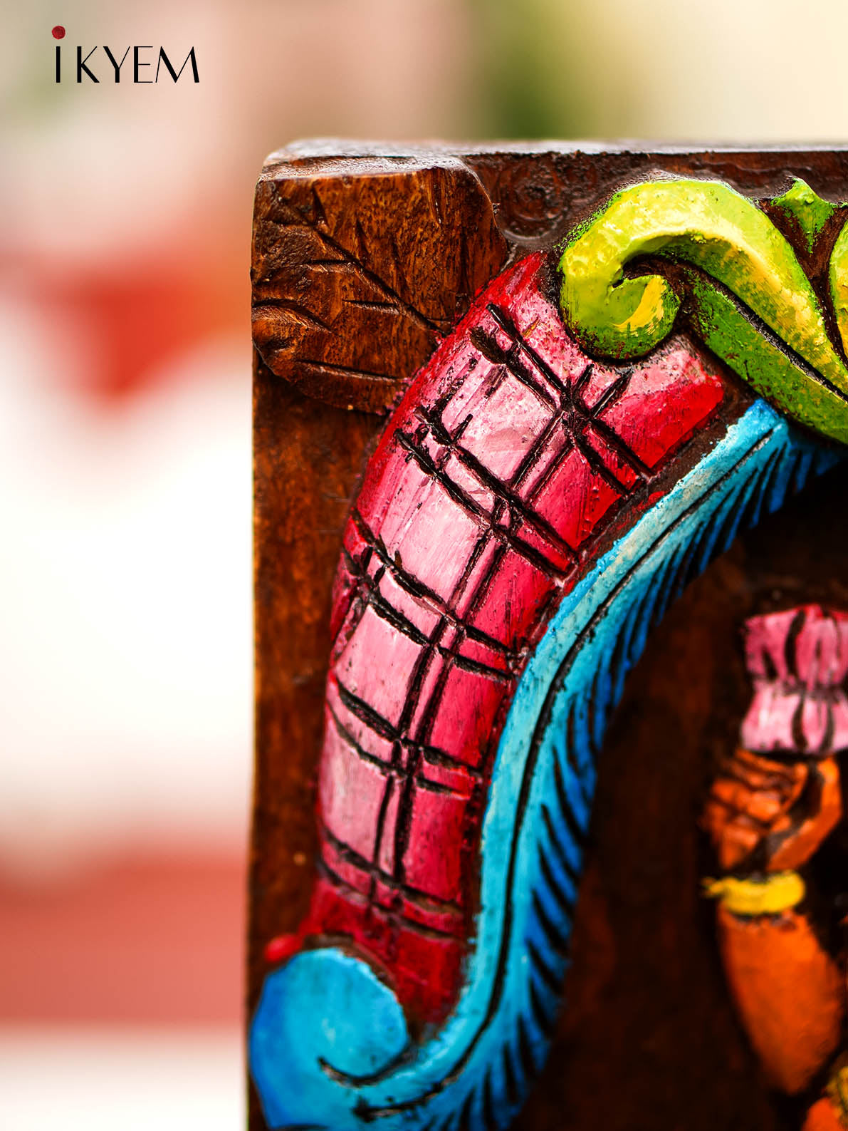 HandPainted Wooden Lakshmi Panel