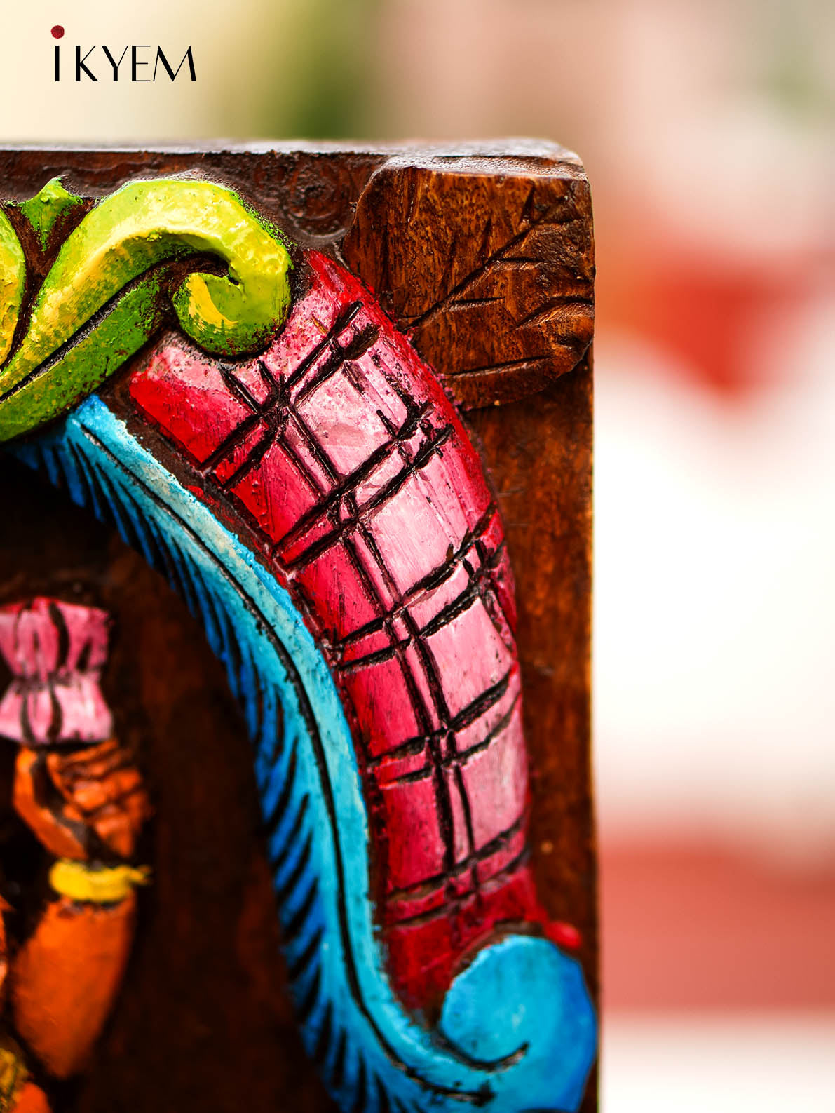 HandPainted Wooden Lakshmi Panel