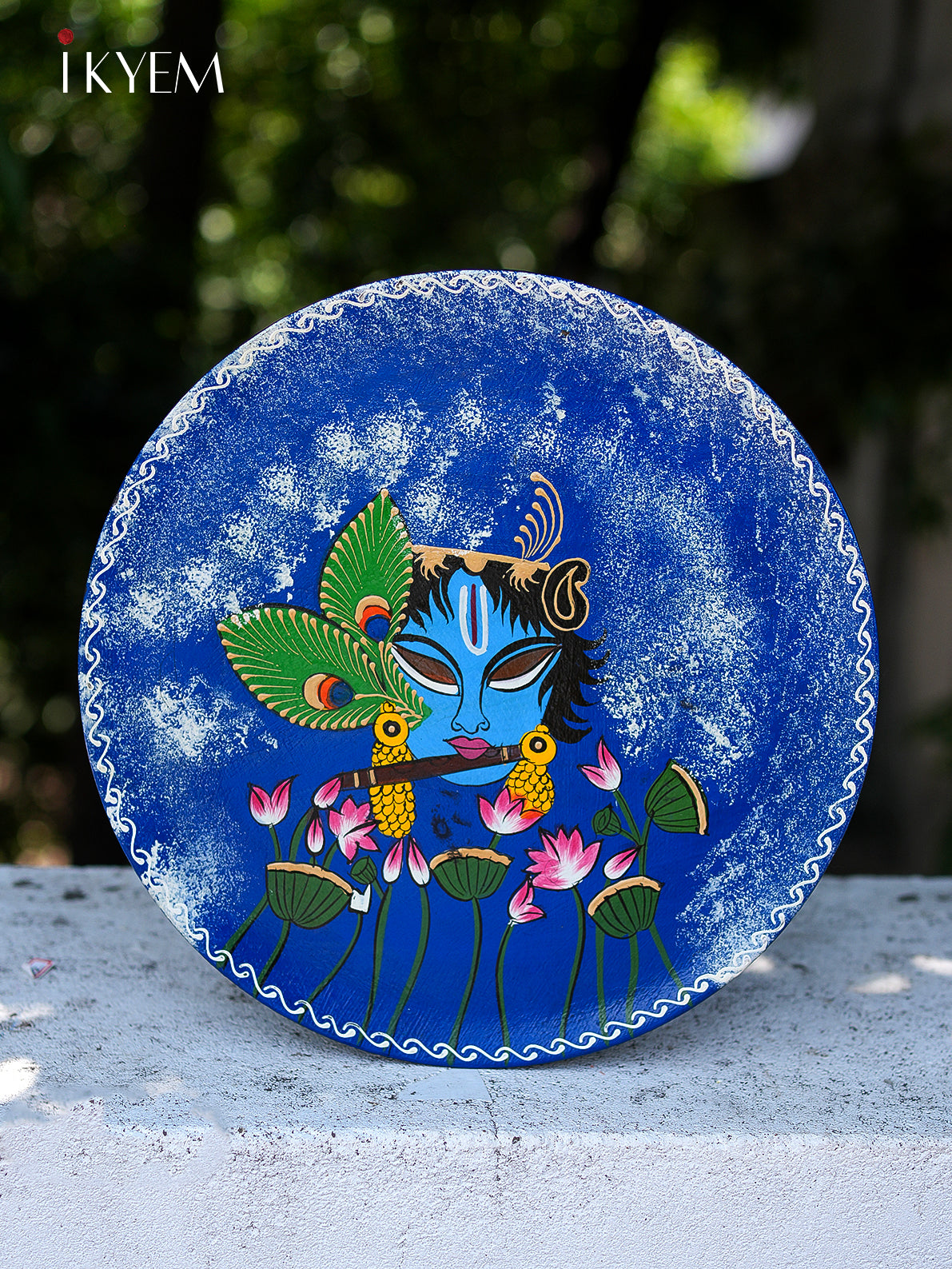 Hand painted Wooden Plate