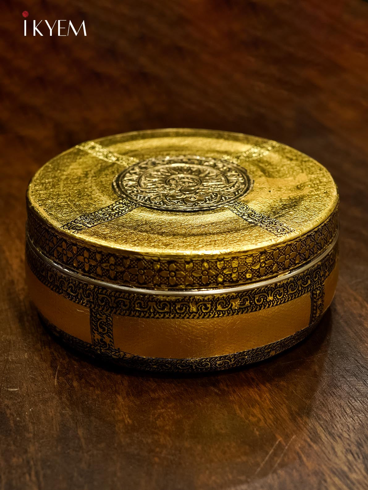 Meenakari Dabba Yellow (5×5)- 4GJ13036
