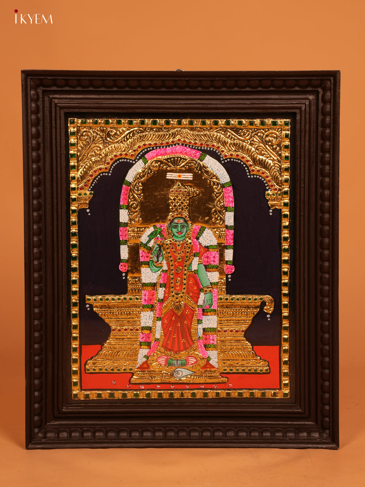 Madurai Meenakshi -   Tanjore Painting (18x15) -4HJ01038