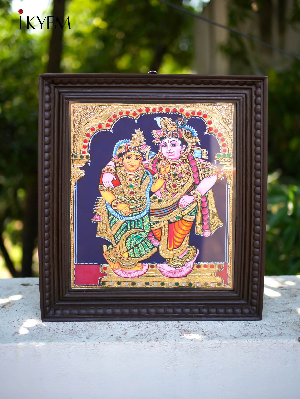 Radha Krishna - Tanjore Painting 18x15 inches - 4HJ01039