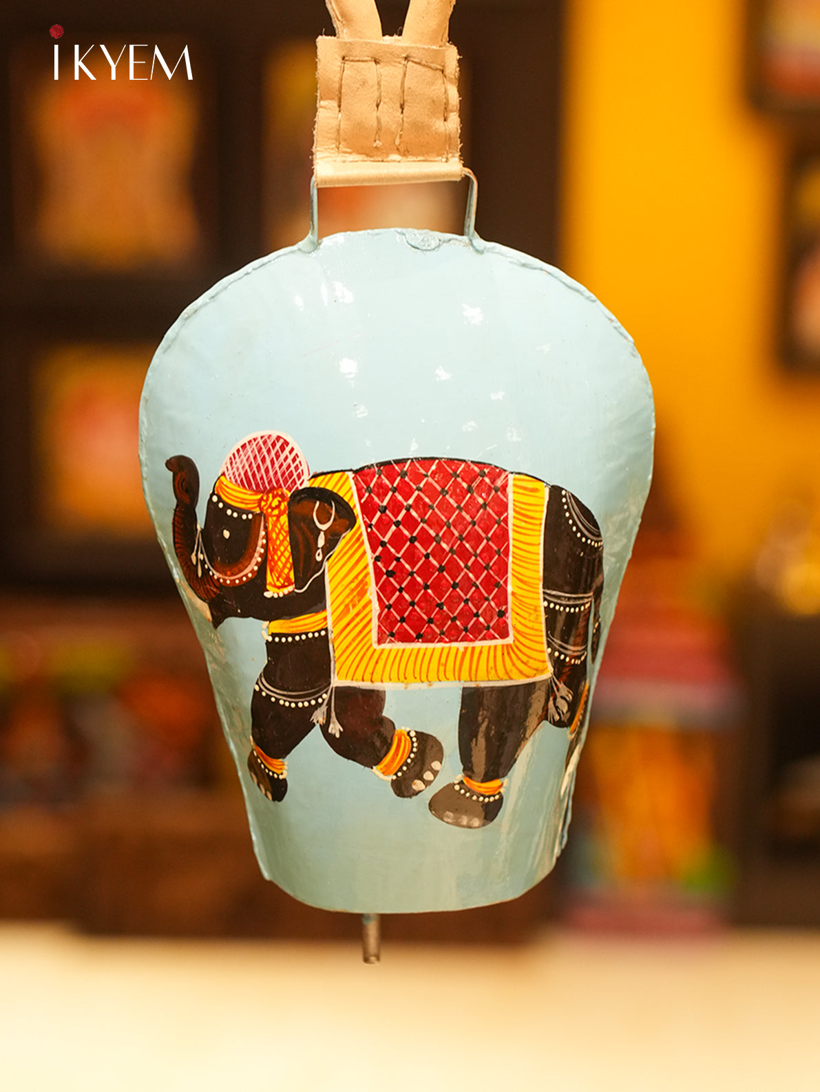 Handpainted Cow Bells (14 inches) - Assorted Elephant Colors