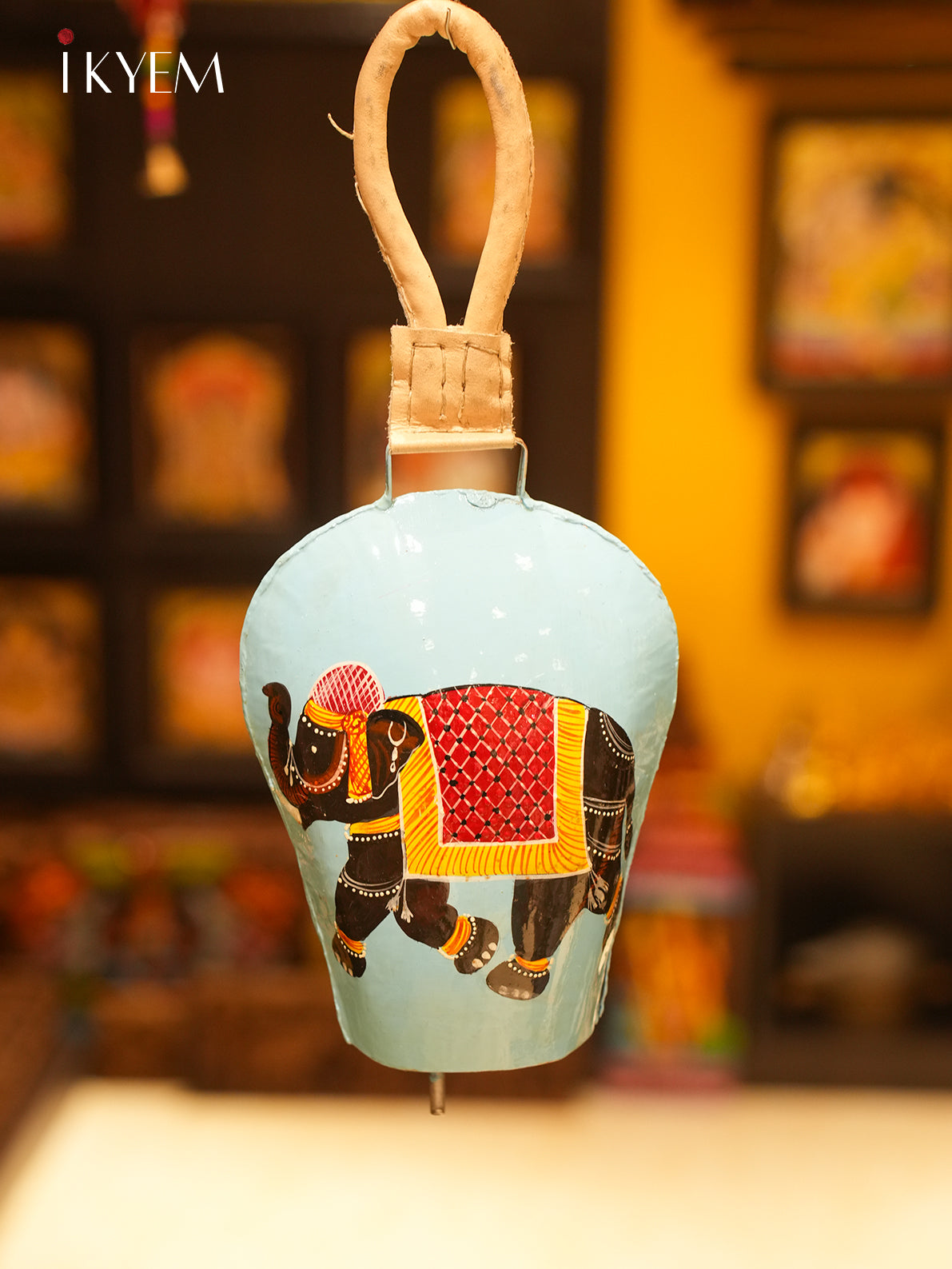 Handpainted Cow Bells (14 inches) - Assorted Elephant Colors