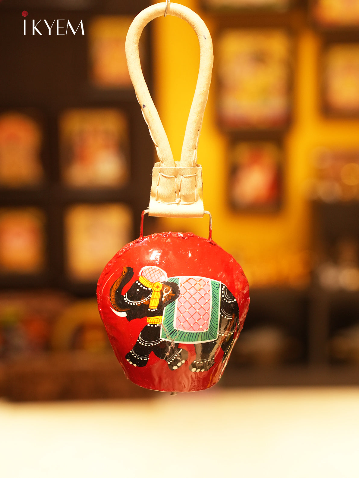 Handpainted Cow Bells (10 inches) - Assorted Elephant Colors