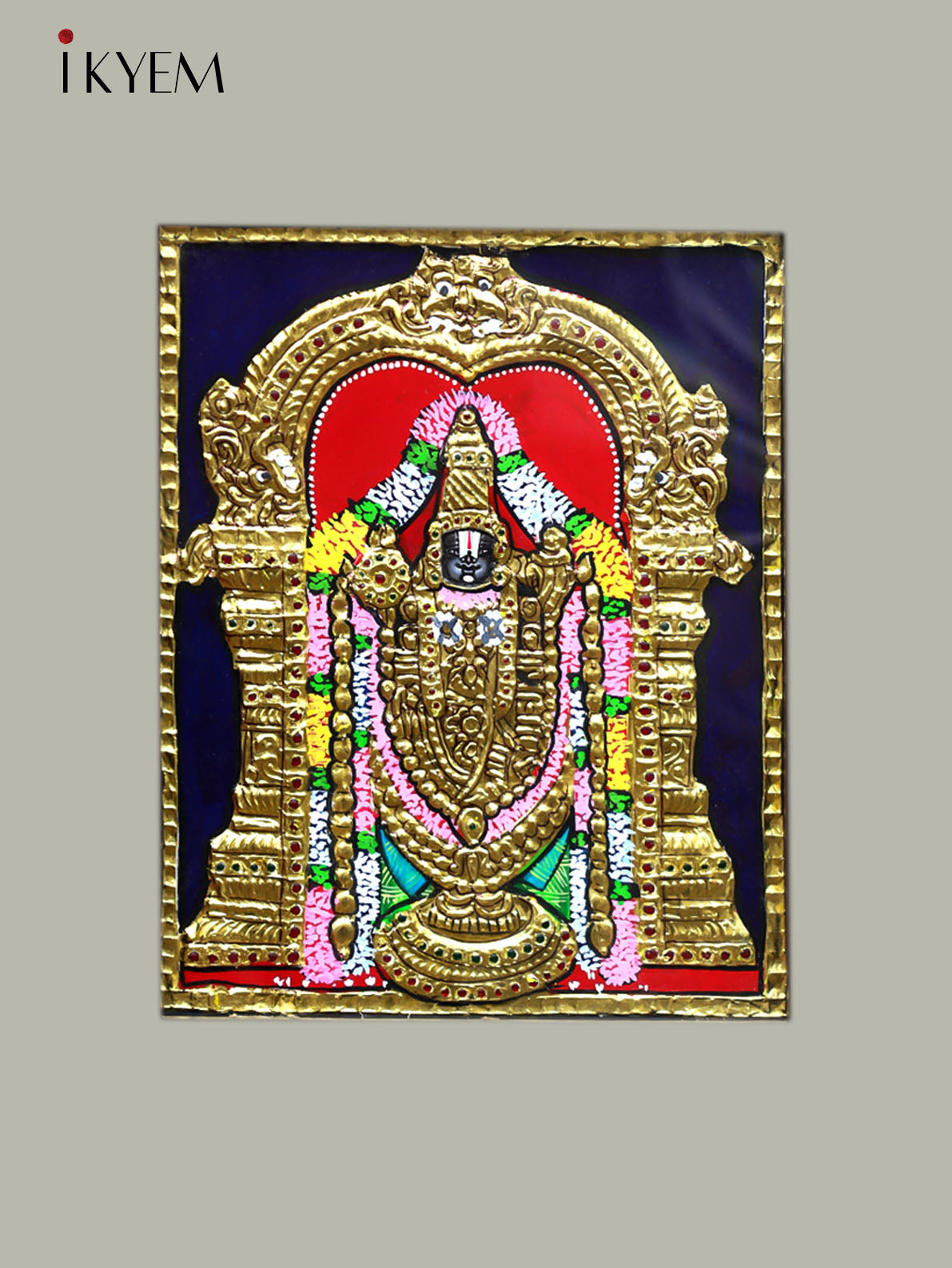 Lord Balaji - Tanjore Painting
