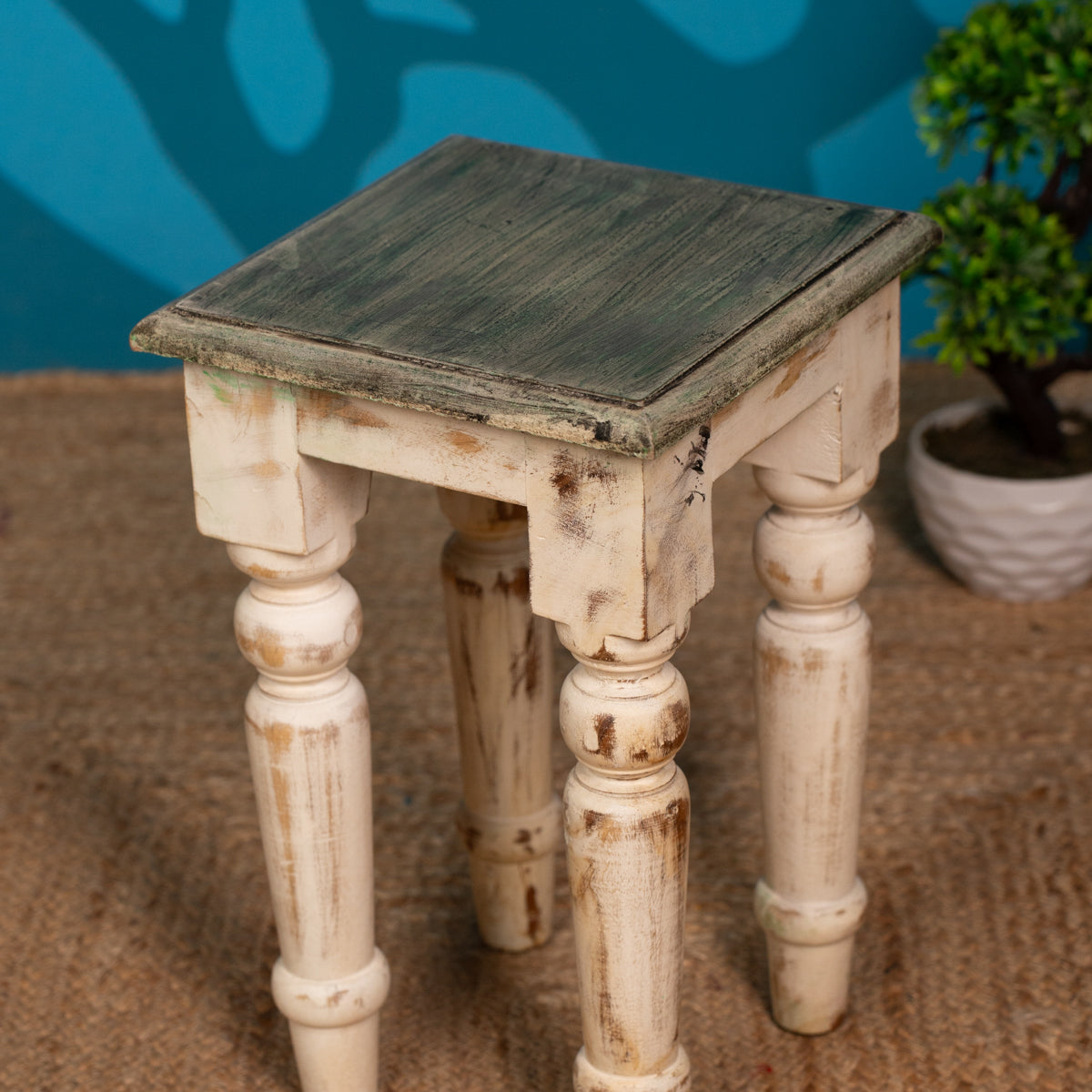 Wooden Mango Table - (15×24) Inch - 4IJ26174 – Ikyem