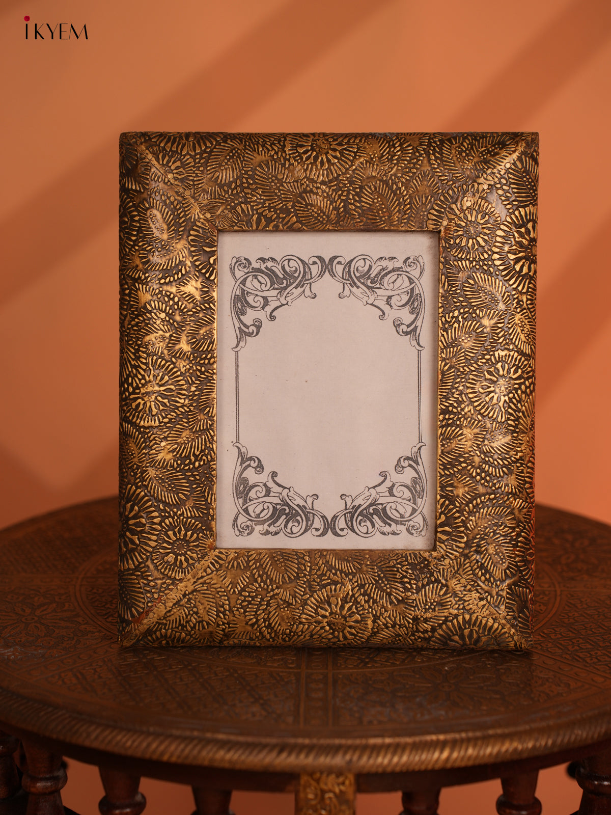 Wooden Brass Fittings Photo Frame- 10.6 Inch - 4IJ30020