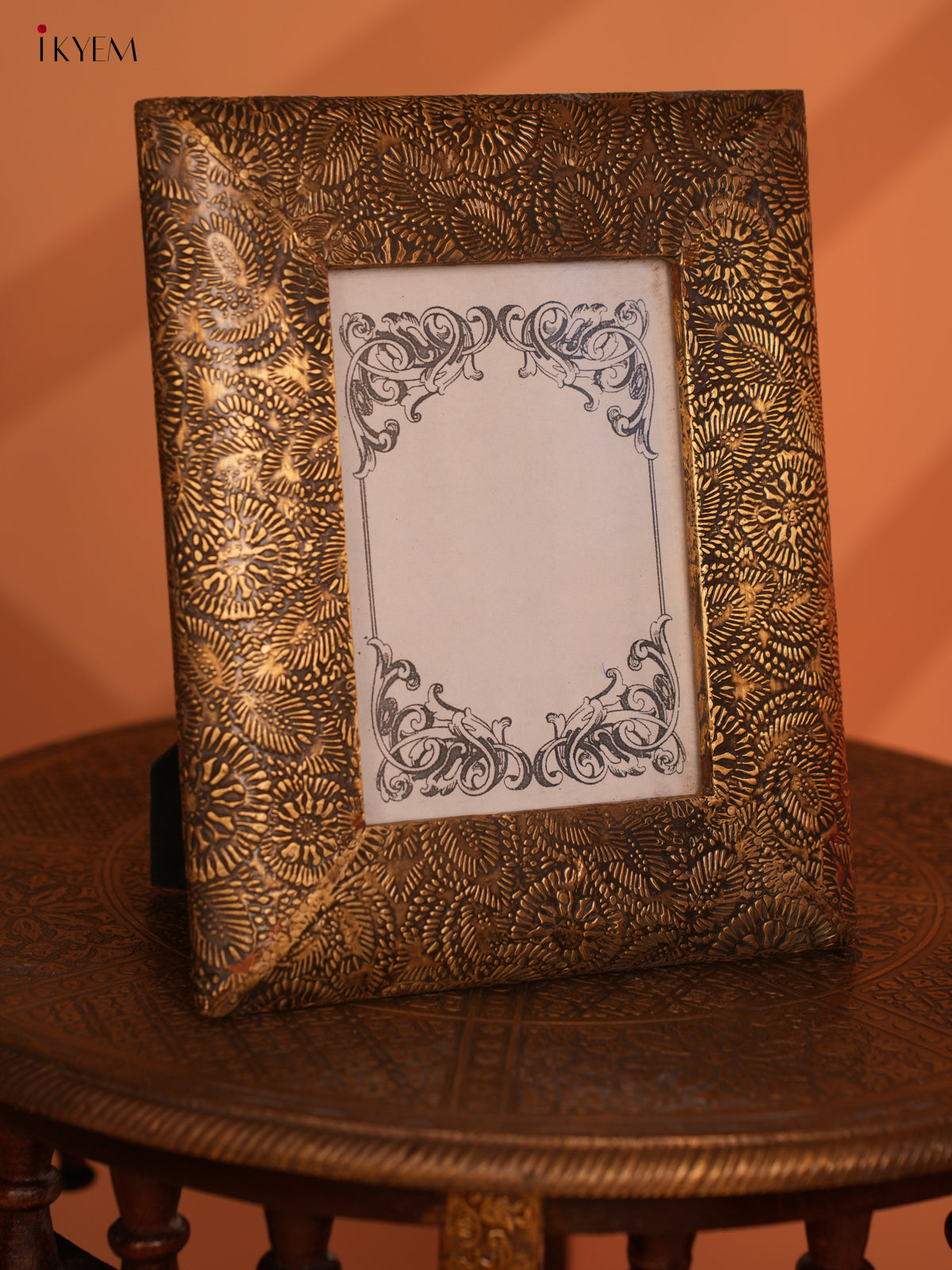 Wooden Brass Fittings Photo Frame- 10.6 Inch - 4IJ30020