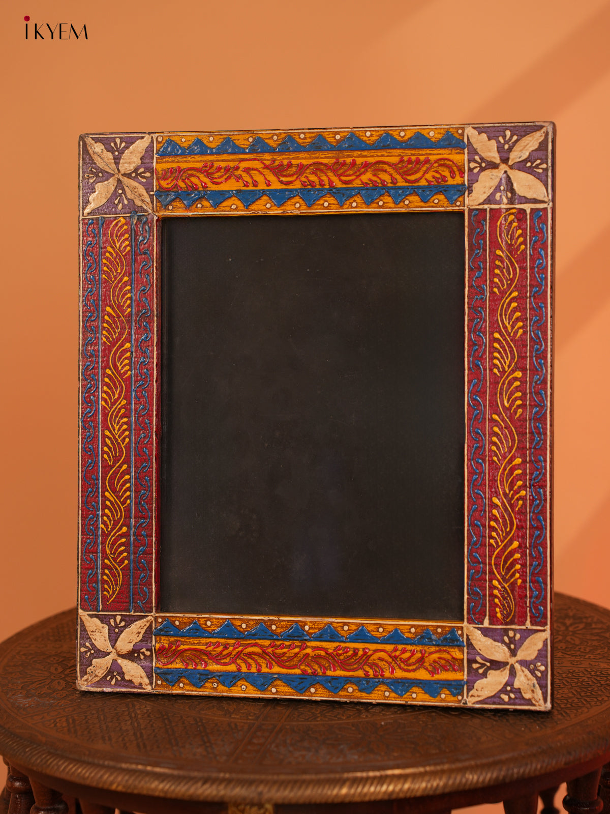 wooden hand painted photo frame - 13.3 Inch - 4IJ30023