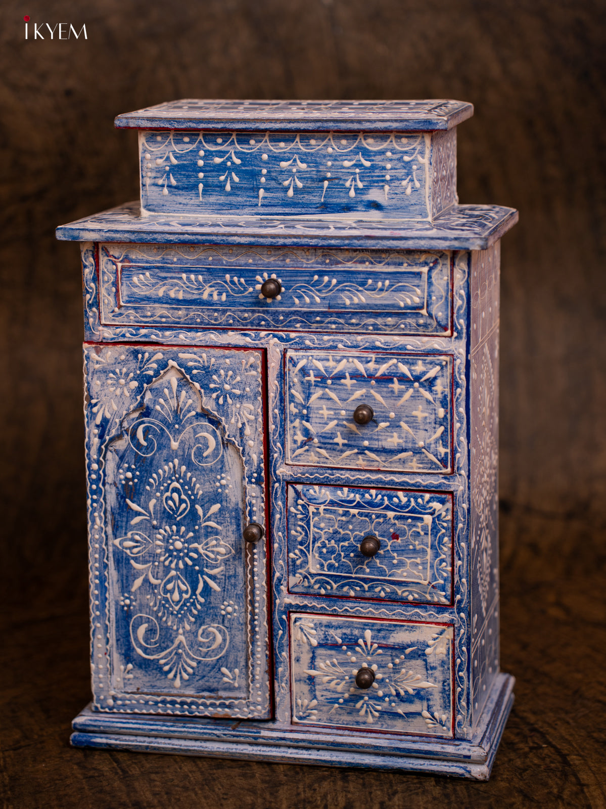 Wooden Hand Painted with 6 Drawers - 4IJ30097
