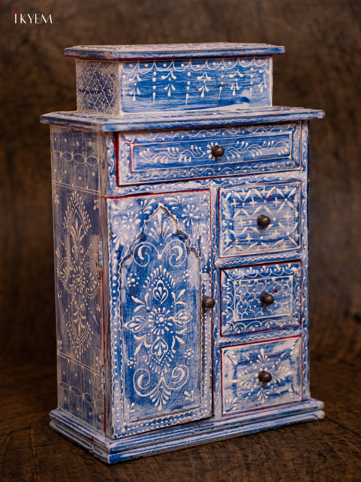 Wooden Hand Painted with 6 Drawers - 4IJ30097
