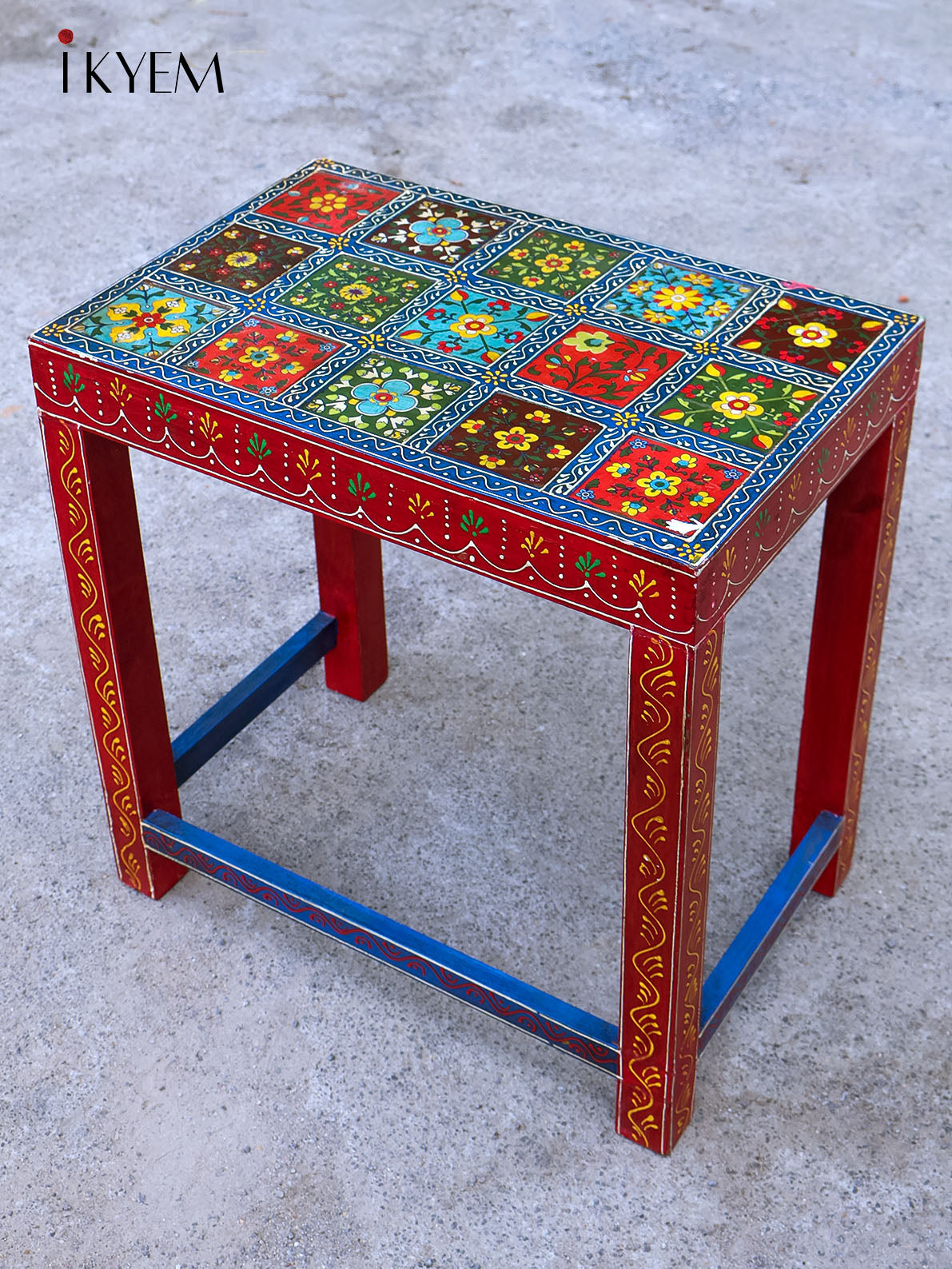 Hand Painted wooden Nester Tile Fitted - (18×18) Inch - 4JJ04087