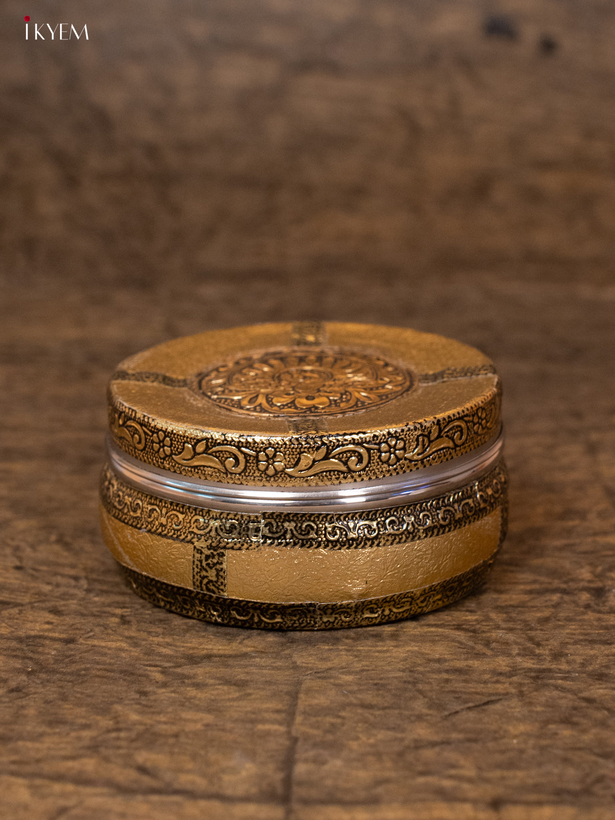 Meenakari Dabba Gold (3×3)- 4JJ12042