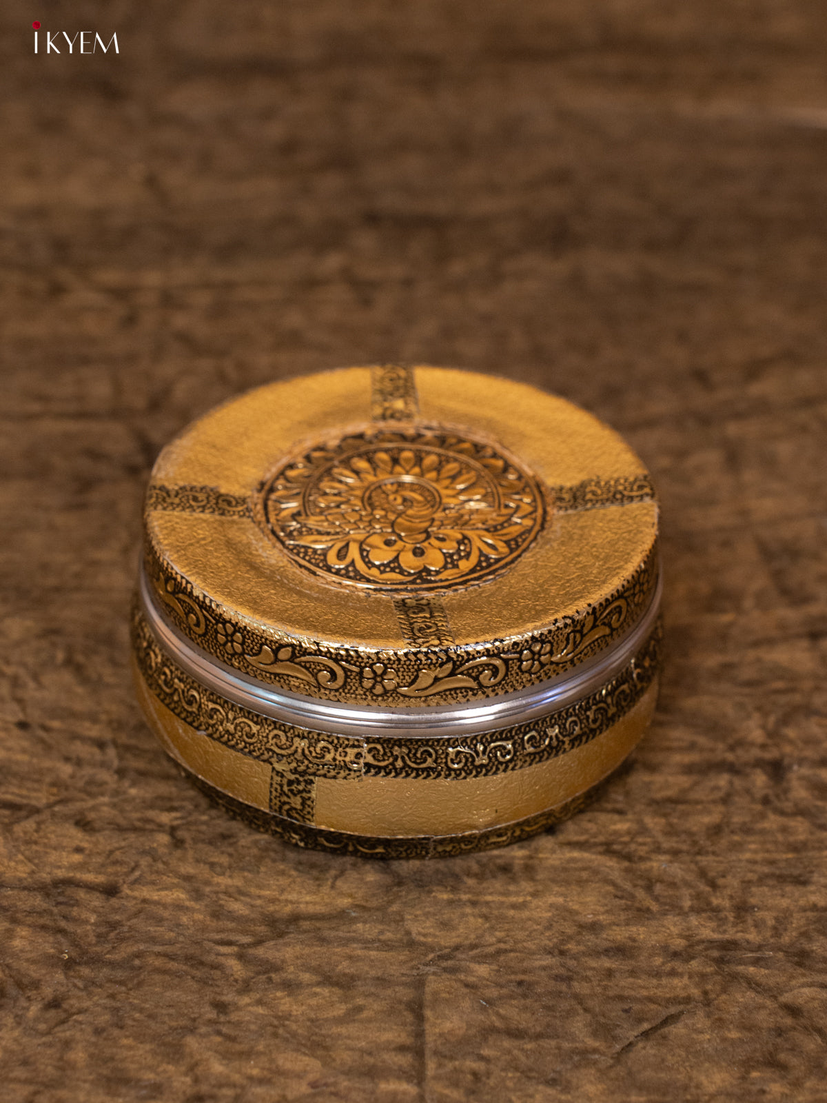 Meenakari Dabba Gold (3×3)- 4JJ12042