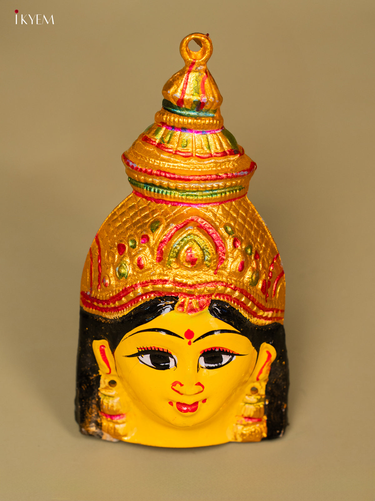 Goddess Varalakshmi doll yellow face - 4M23019