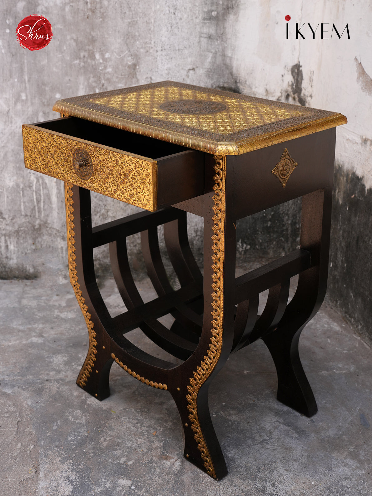 Wooden Brass Table