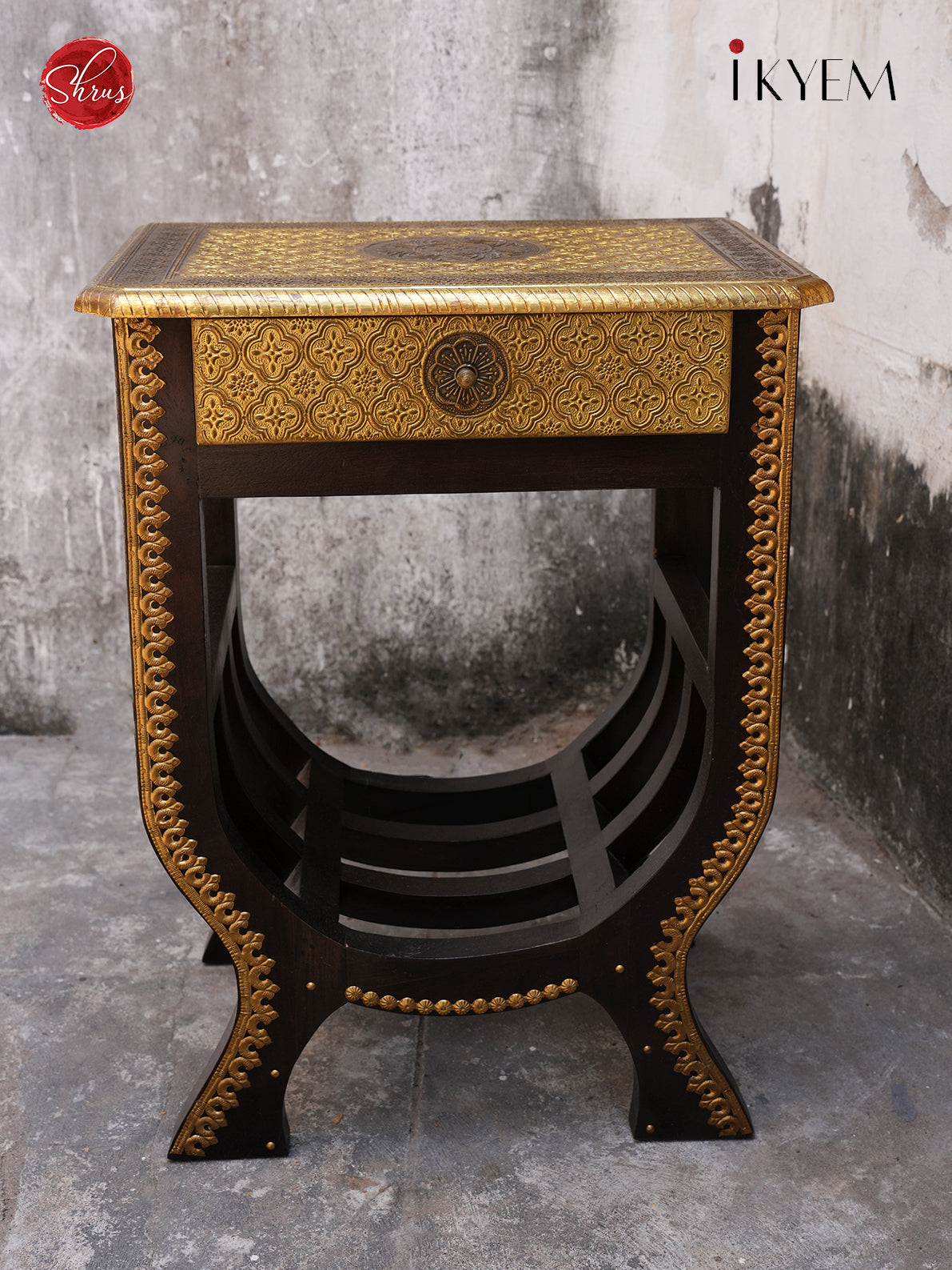 Wooden Brass Table