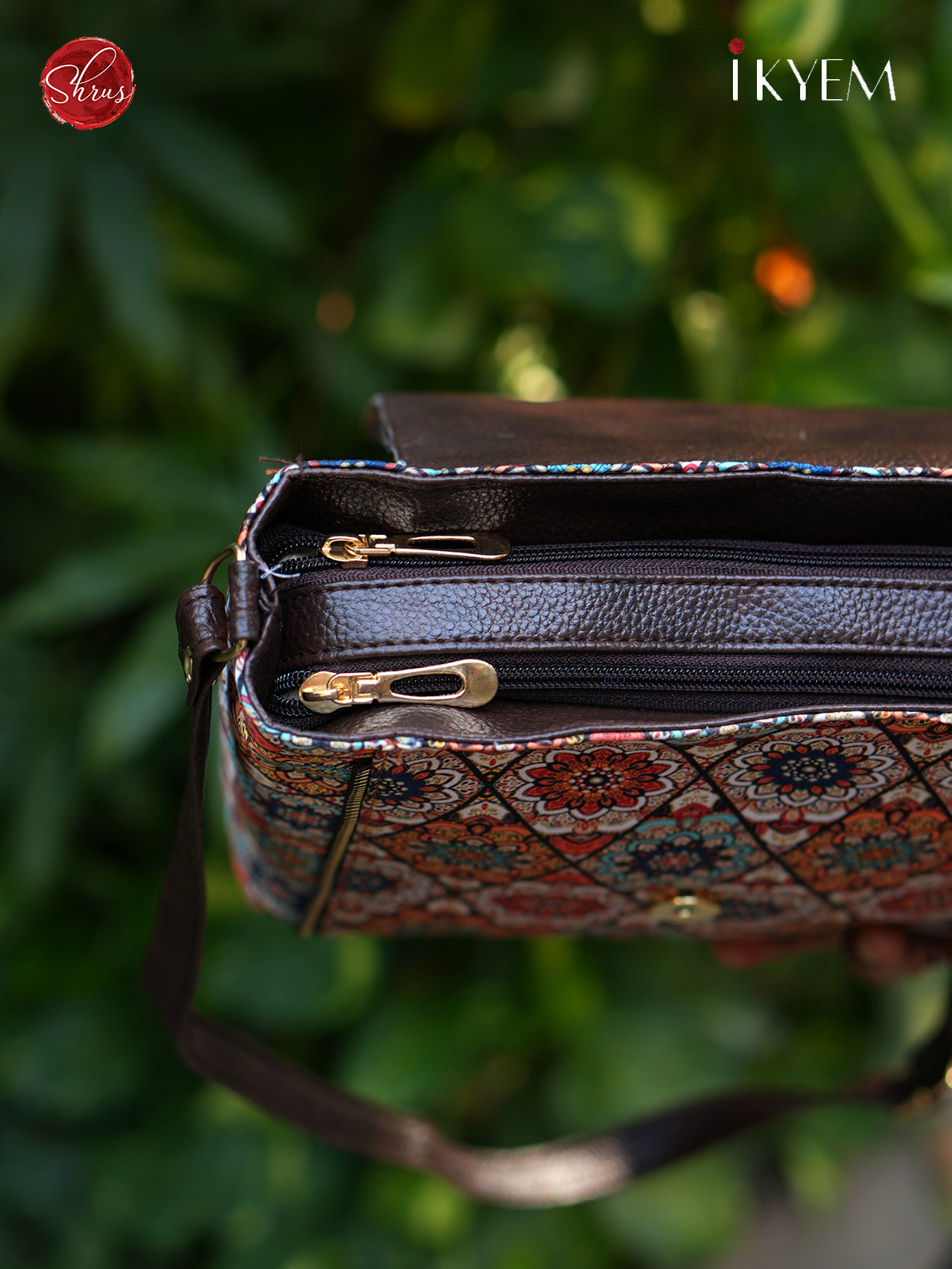 White and blue- hand bag