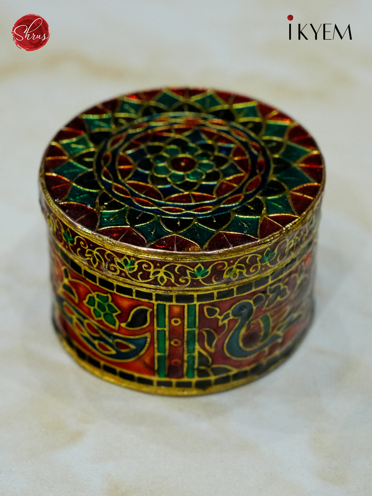 Meenakari KumKum Holder