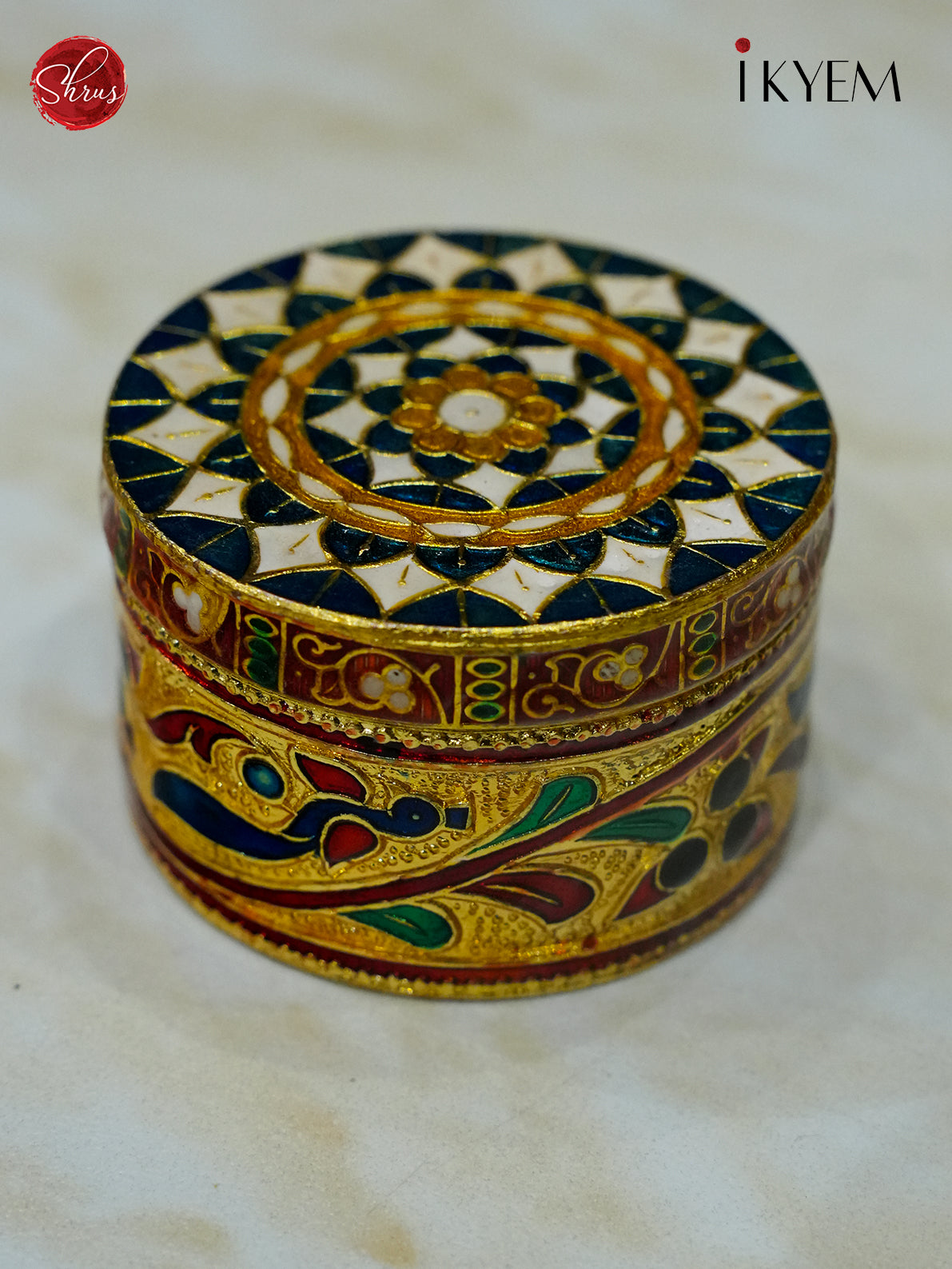 Meenakari KumKum Box