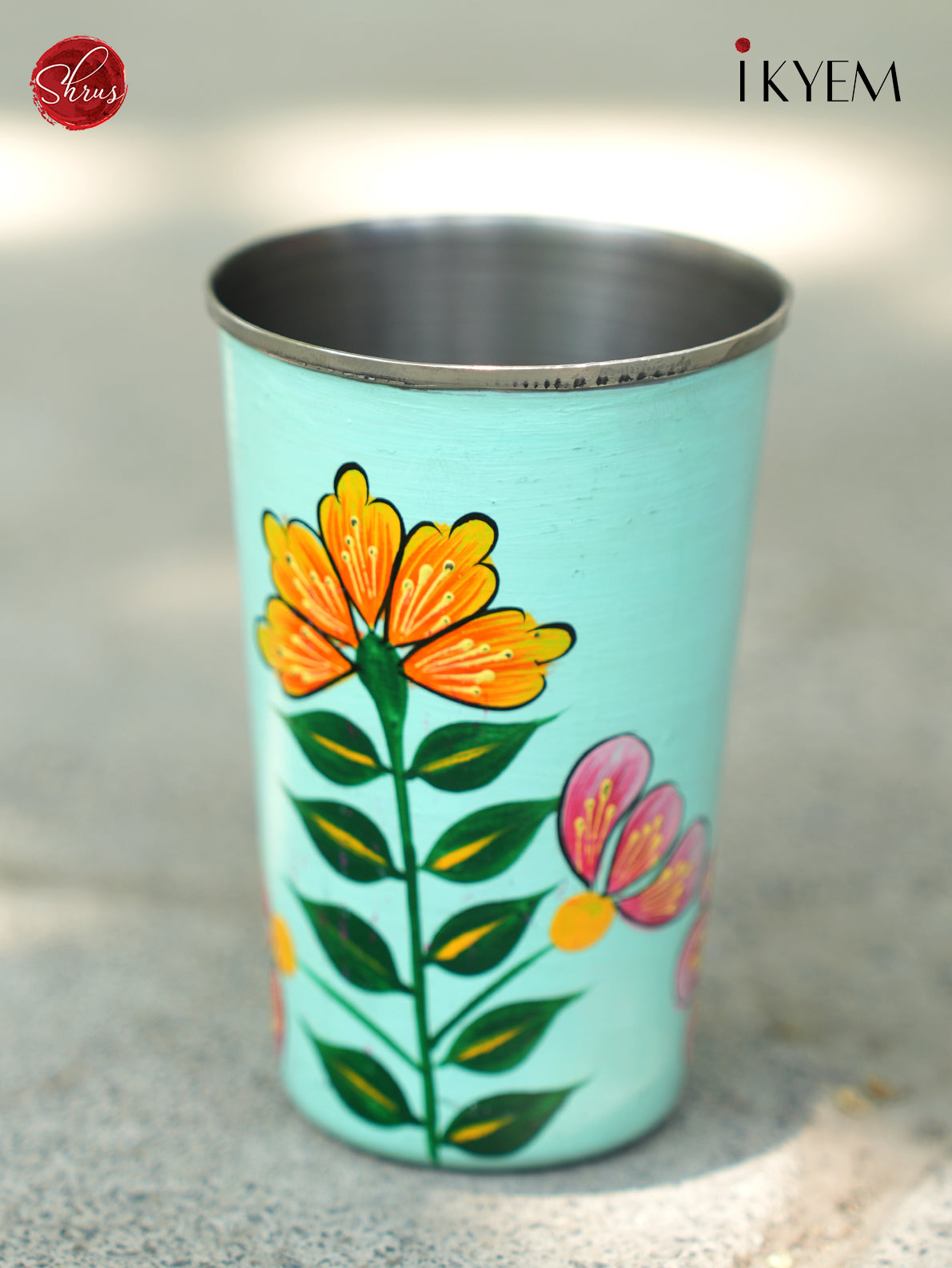 Hand Painted Enamel Tumbler