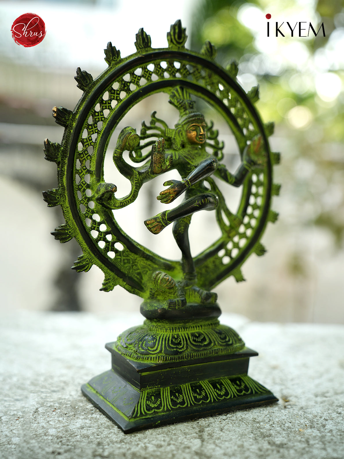 Brass Natarajar Idol (Antique Finish) 11 inches