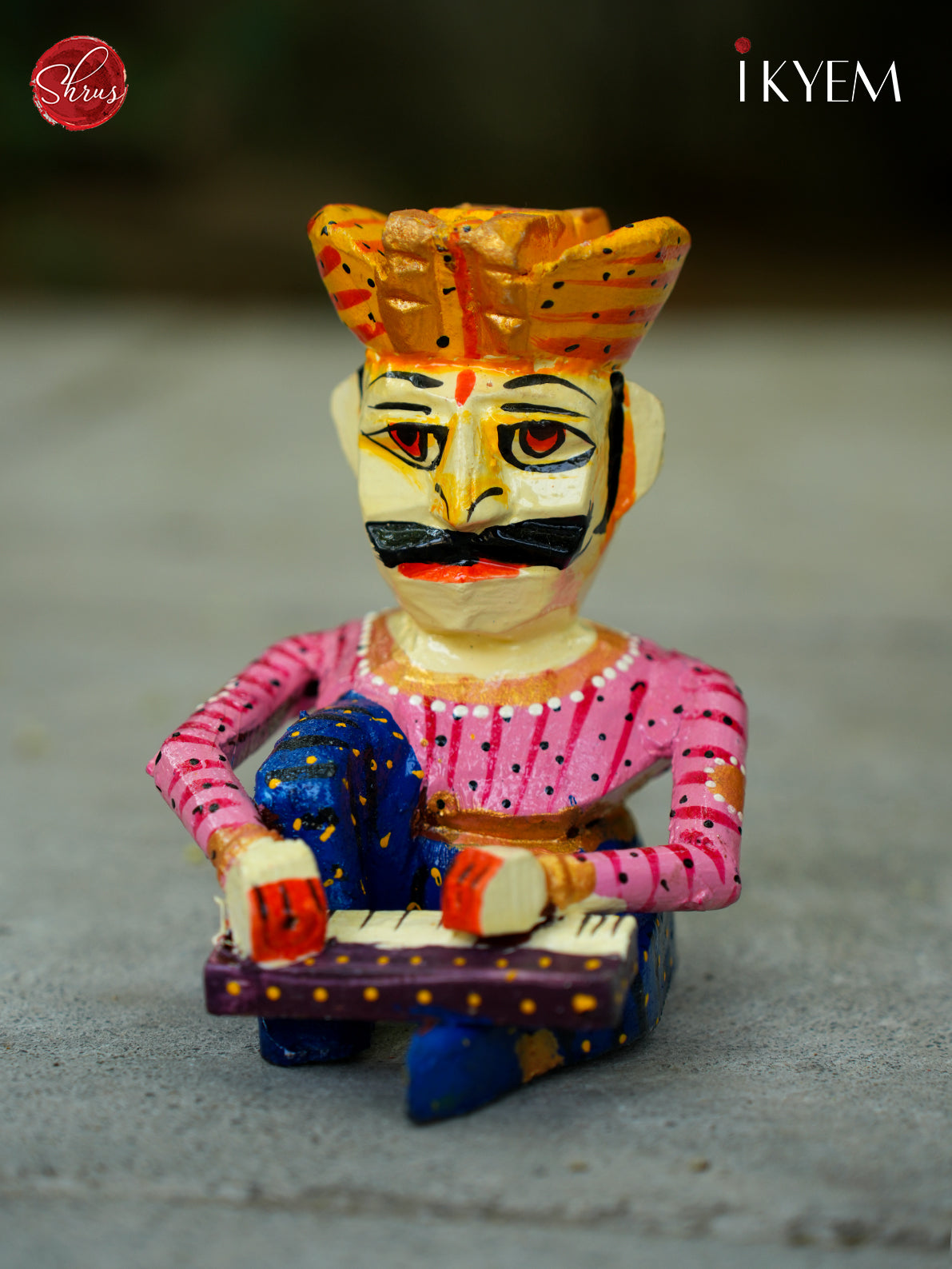Handpainted Rajasthani Babla Musician Dolls Set