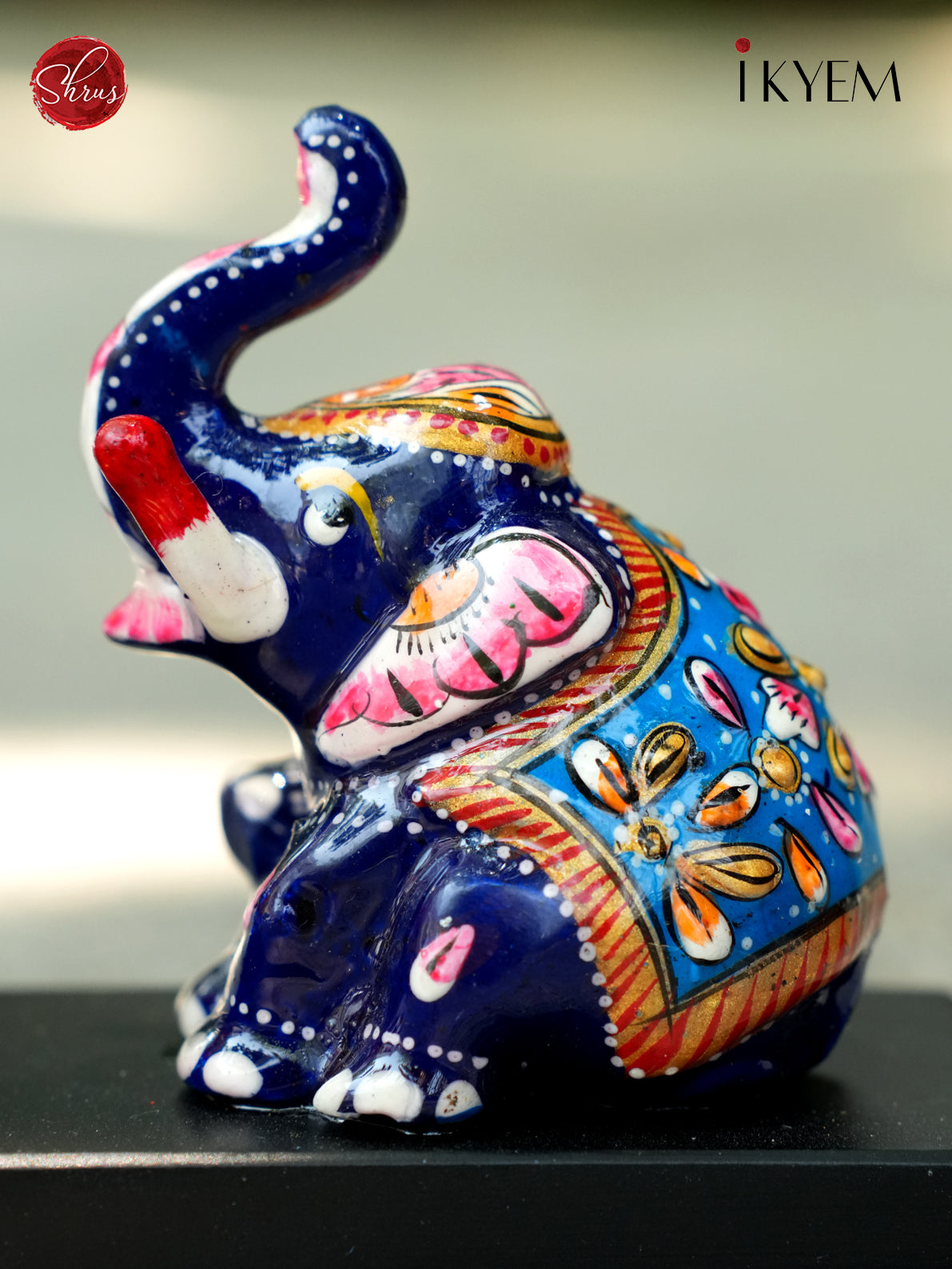 Ganesha with Elephant Ceramic doll