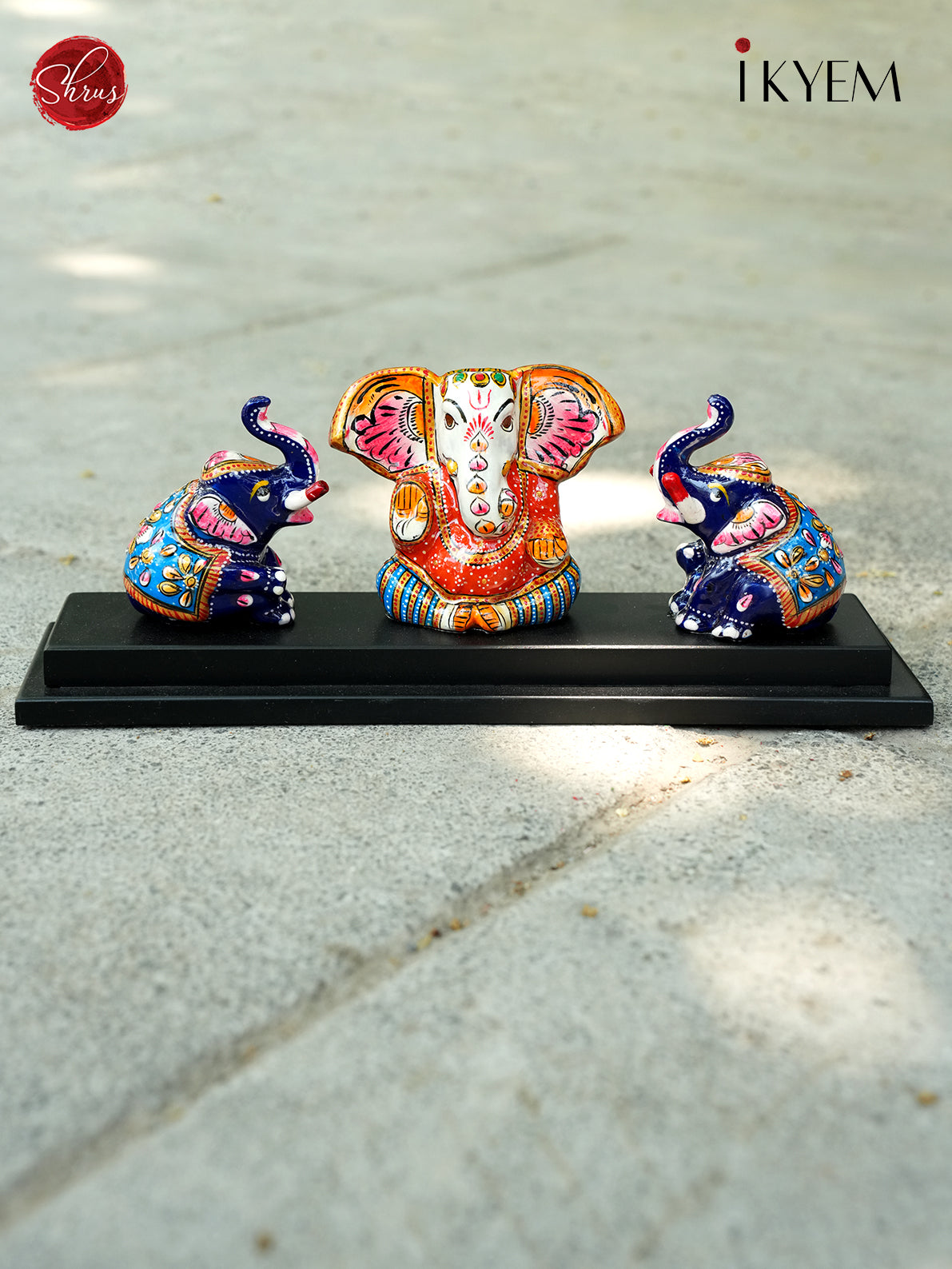 Ganesha with Elephant Ceramic doll
