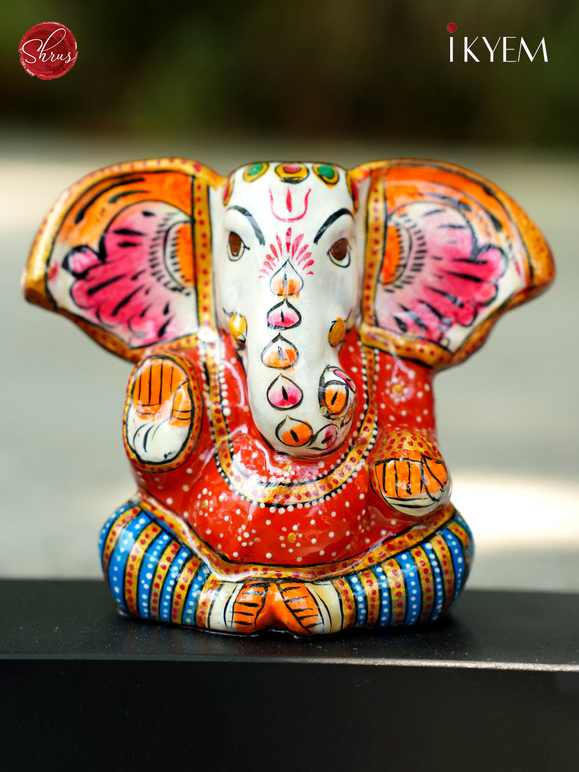 Ganesha with Elephant Ceramic doll