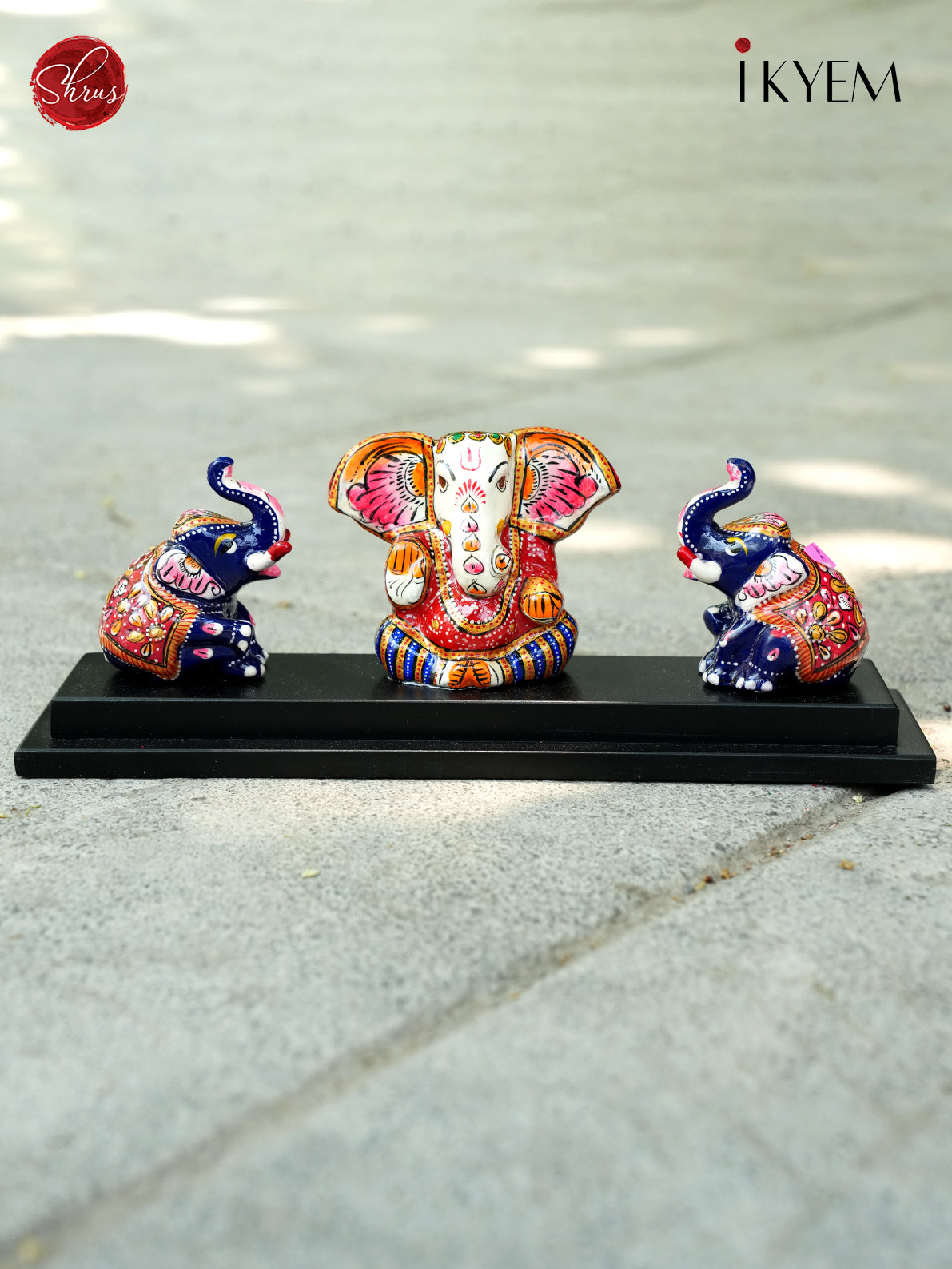 Ganesha with Elephant Ceramic doll