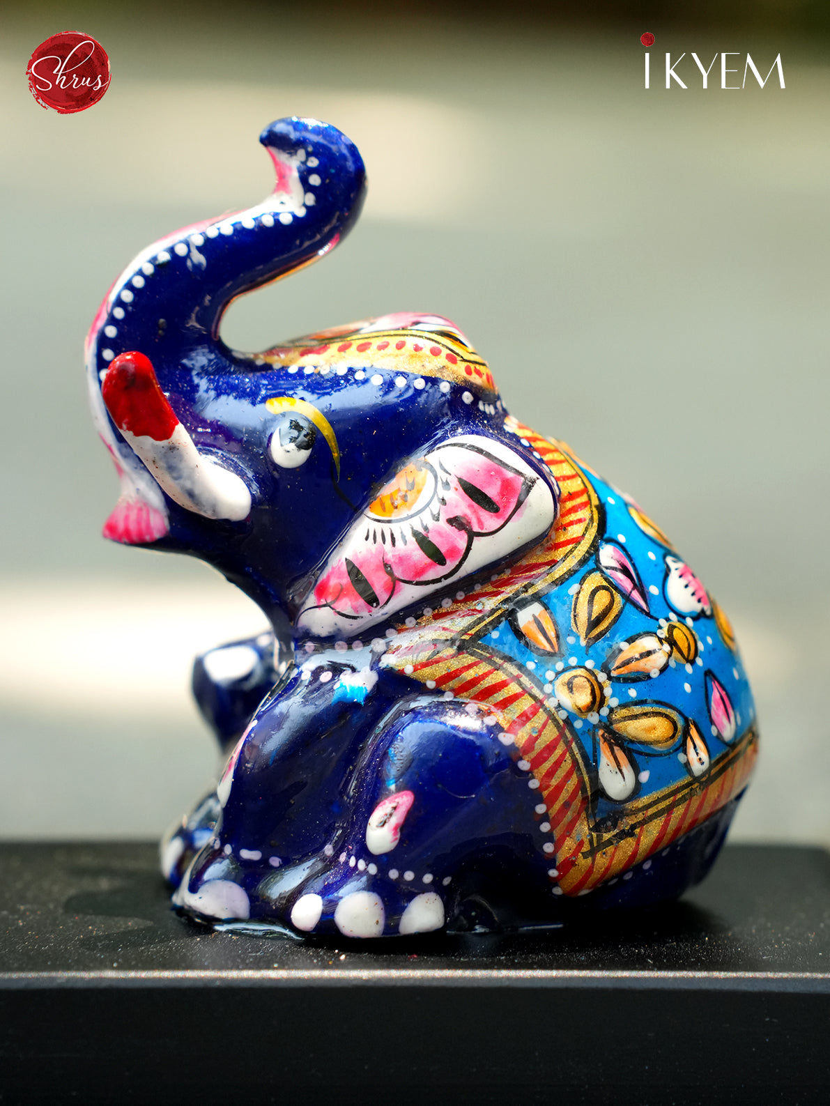 Ganesha with Elephant Ceramic doll