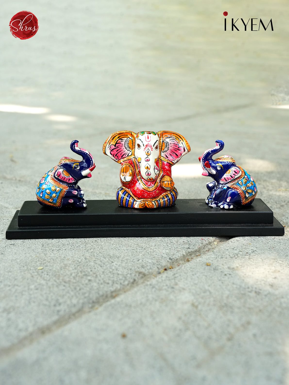 Ganesha with Elephant Ceramic doll