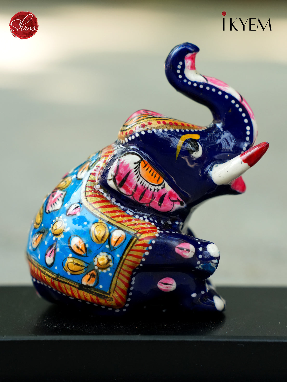 Ganesha with Elephant Ceramic doll