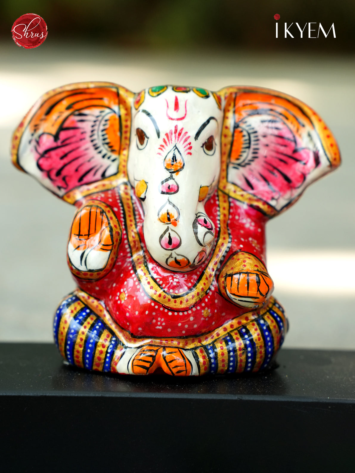 Ganesha with Elephant Ceramic doll