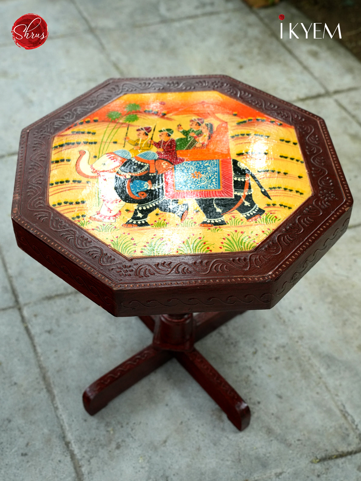 Hand painted Wooden Tea Table