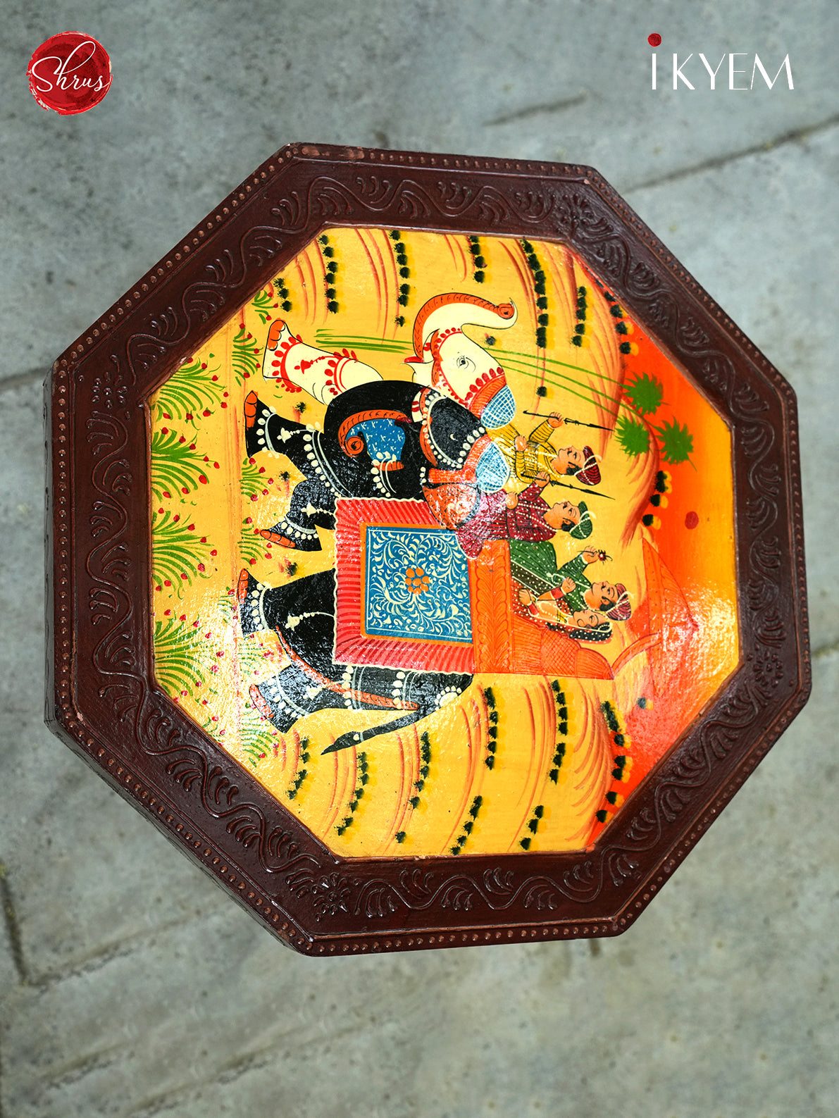 Hand painted Wooden Tea Table