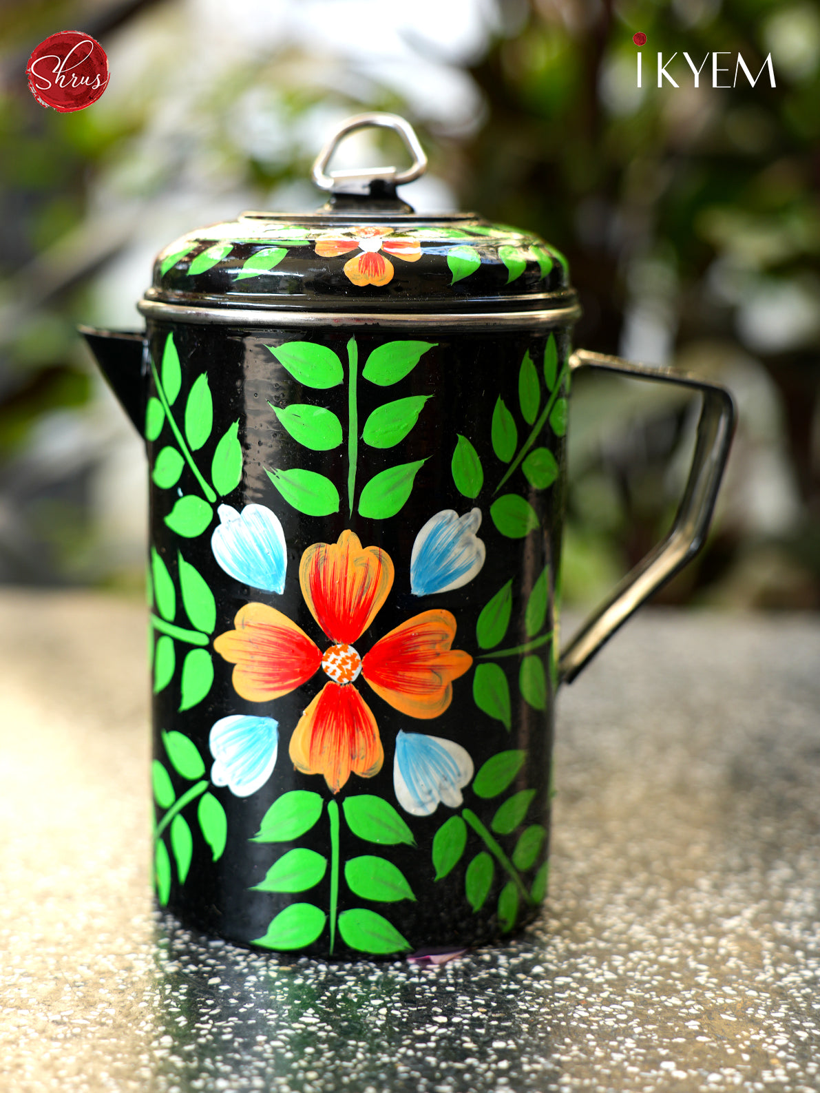 Hand Painted Stainless Steel Jug