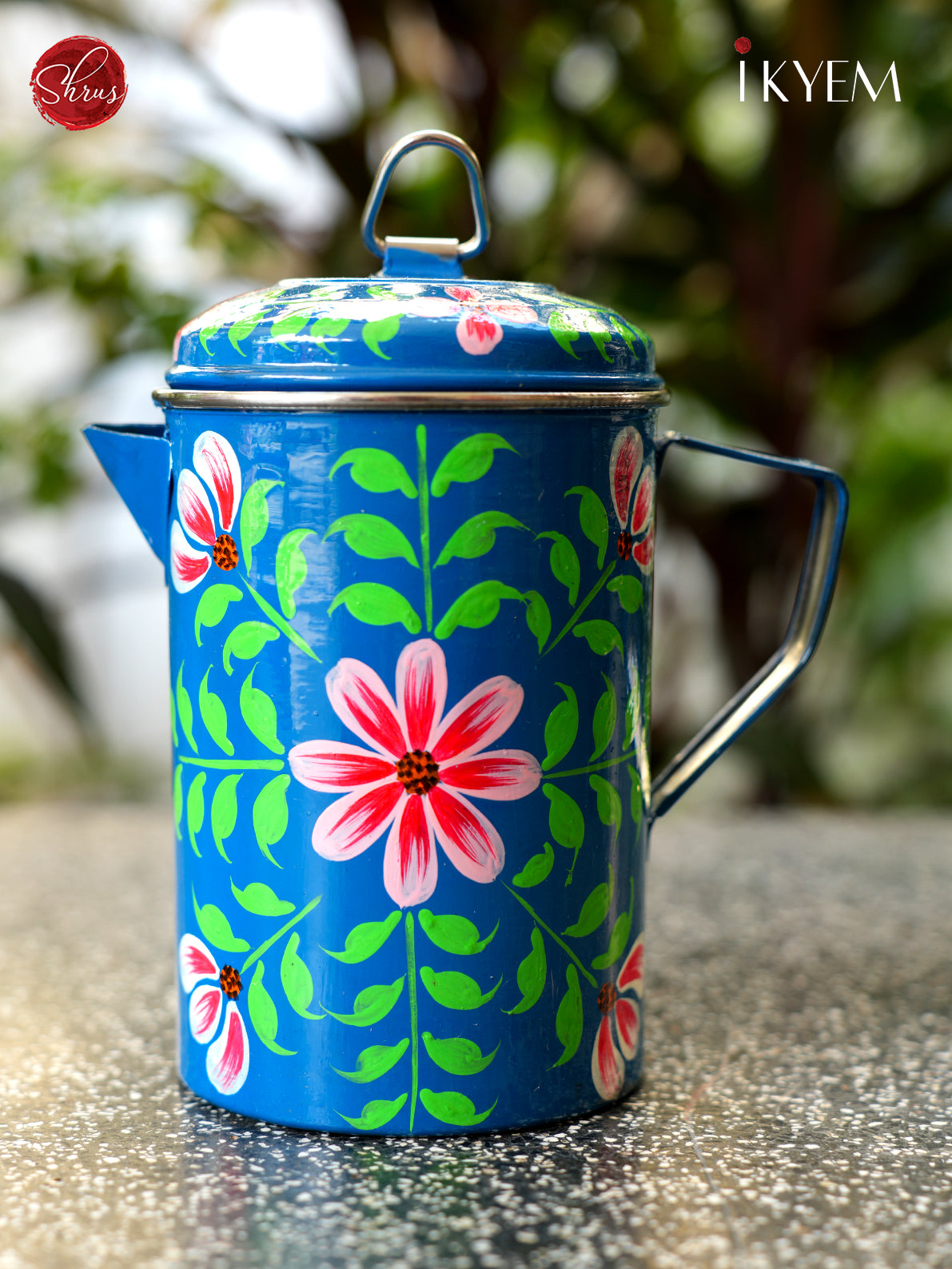 Hand Painted Stainless Steel Jug