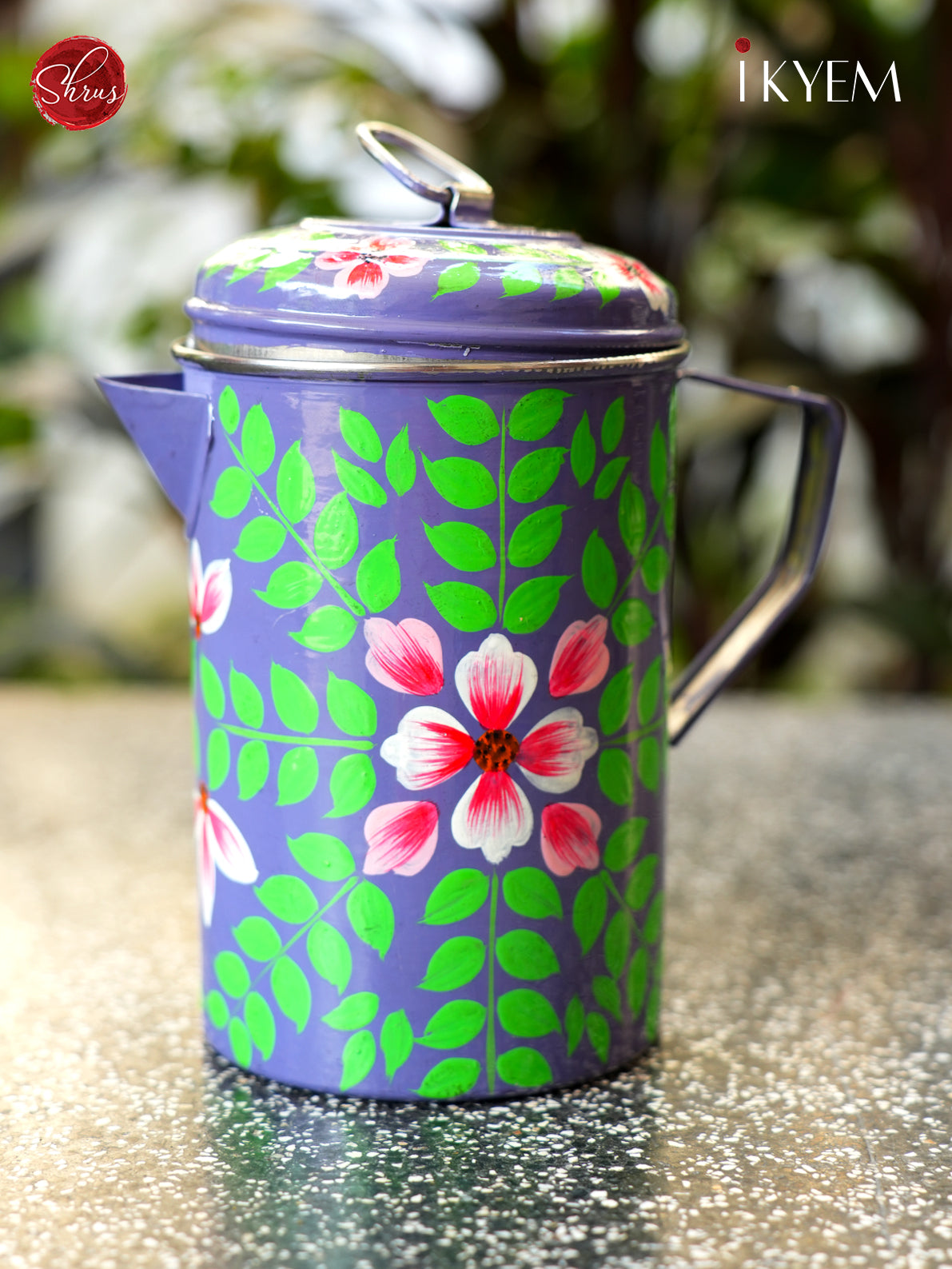 Hand Painted Stainless Steel  Jug