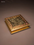 8 Inch Floral Design Printed Dry Fruit Box with Four Compartments 