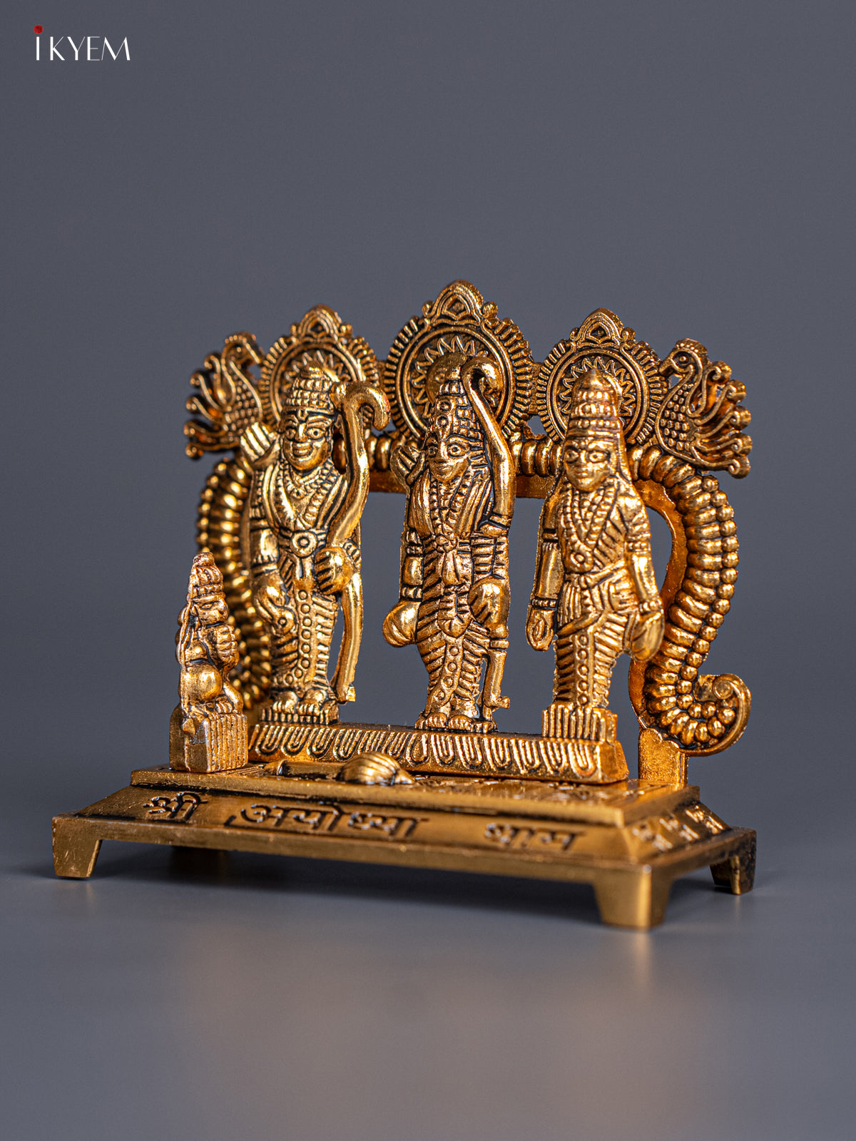 Antique Gold Plated 4 Inch Ram Dharbar Idol 1