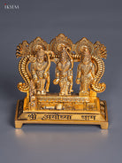 Antique Gold Plated 4 Inch Ram Dharbar Idol 3