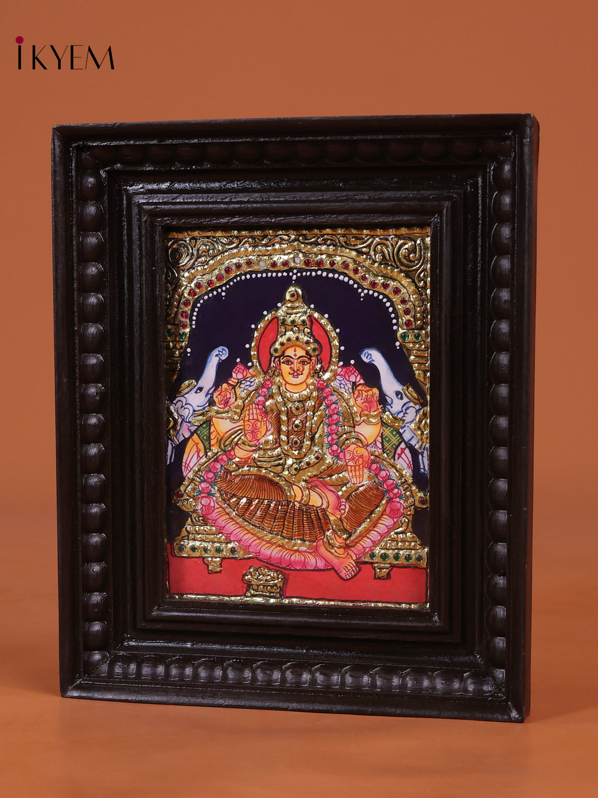Artistic Goddess Gajalakshmi Tanjore Painting 2